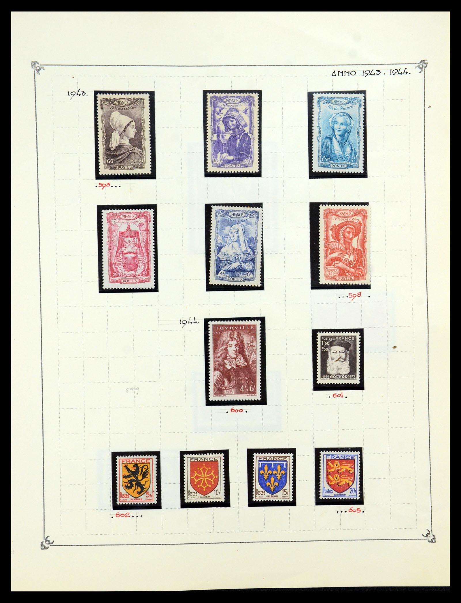 35987 048 - Postzegelverzameling 35987 Frankrijk 1849-1958.