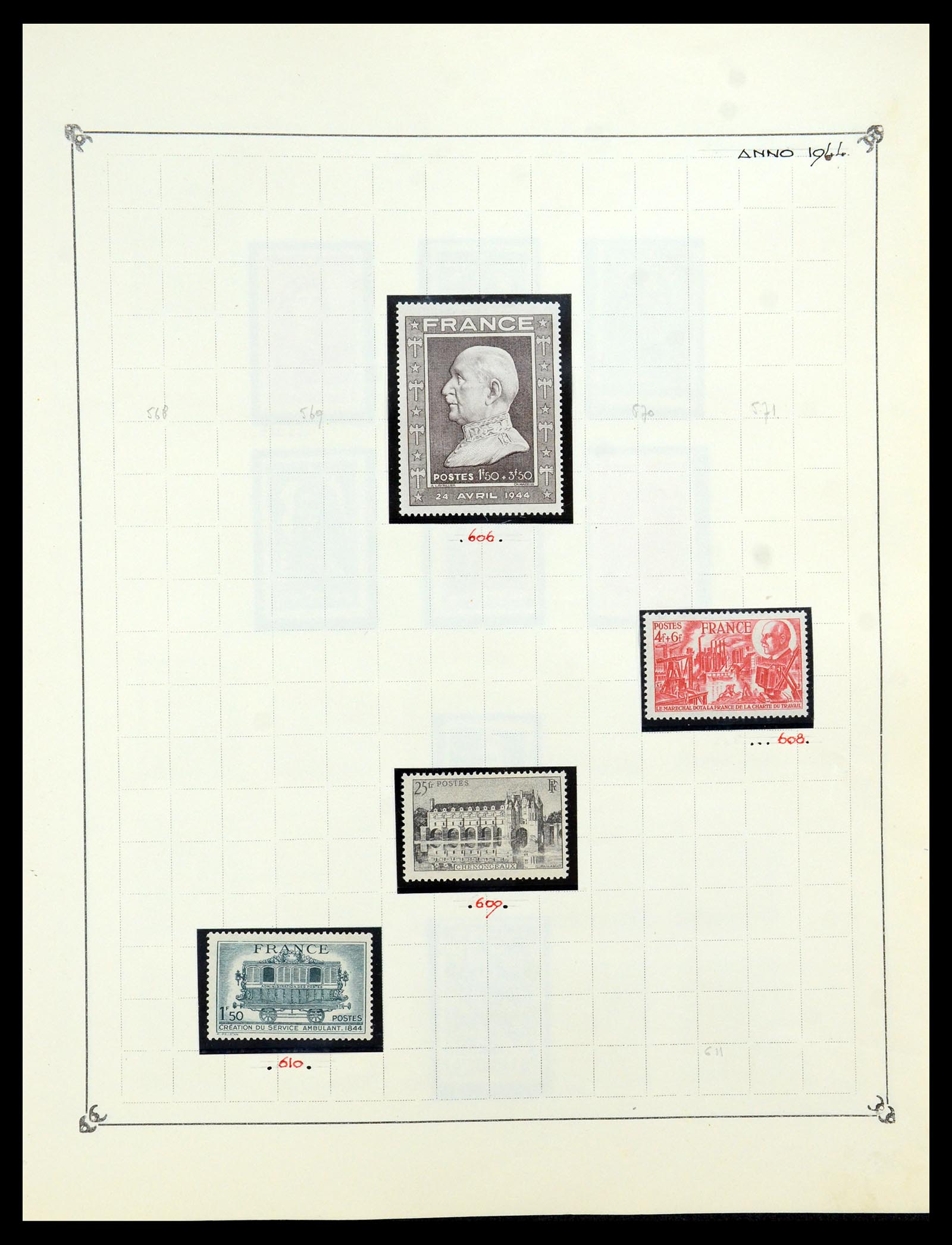35987 049 - Postzegelverzameling 35987 Frankrijk 1849-1958.