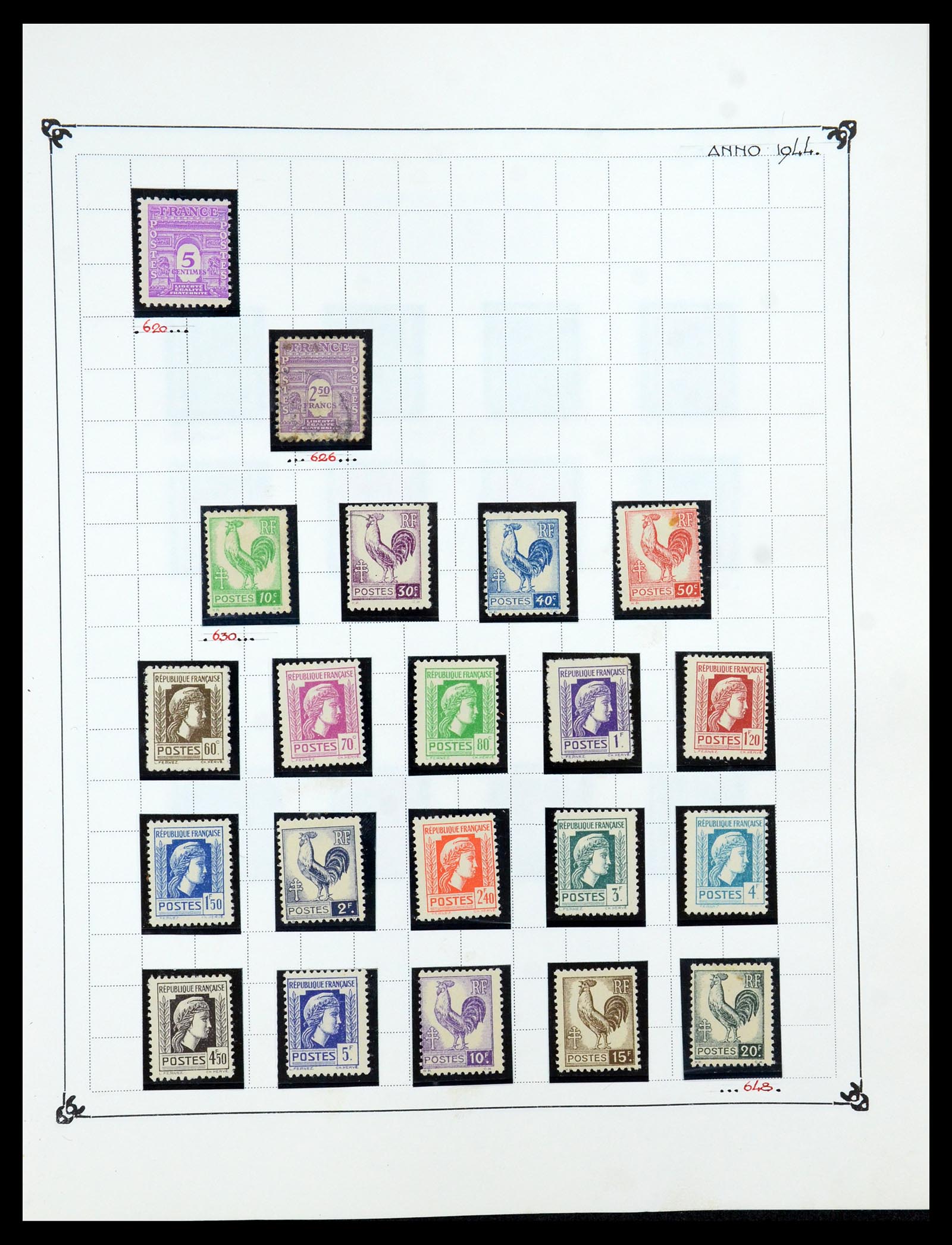 35987 051 - Postzegelverzameling 35987 Frankrijk 1849-1958.