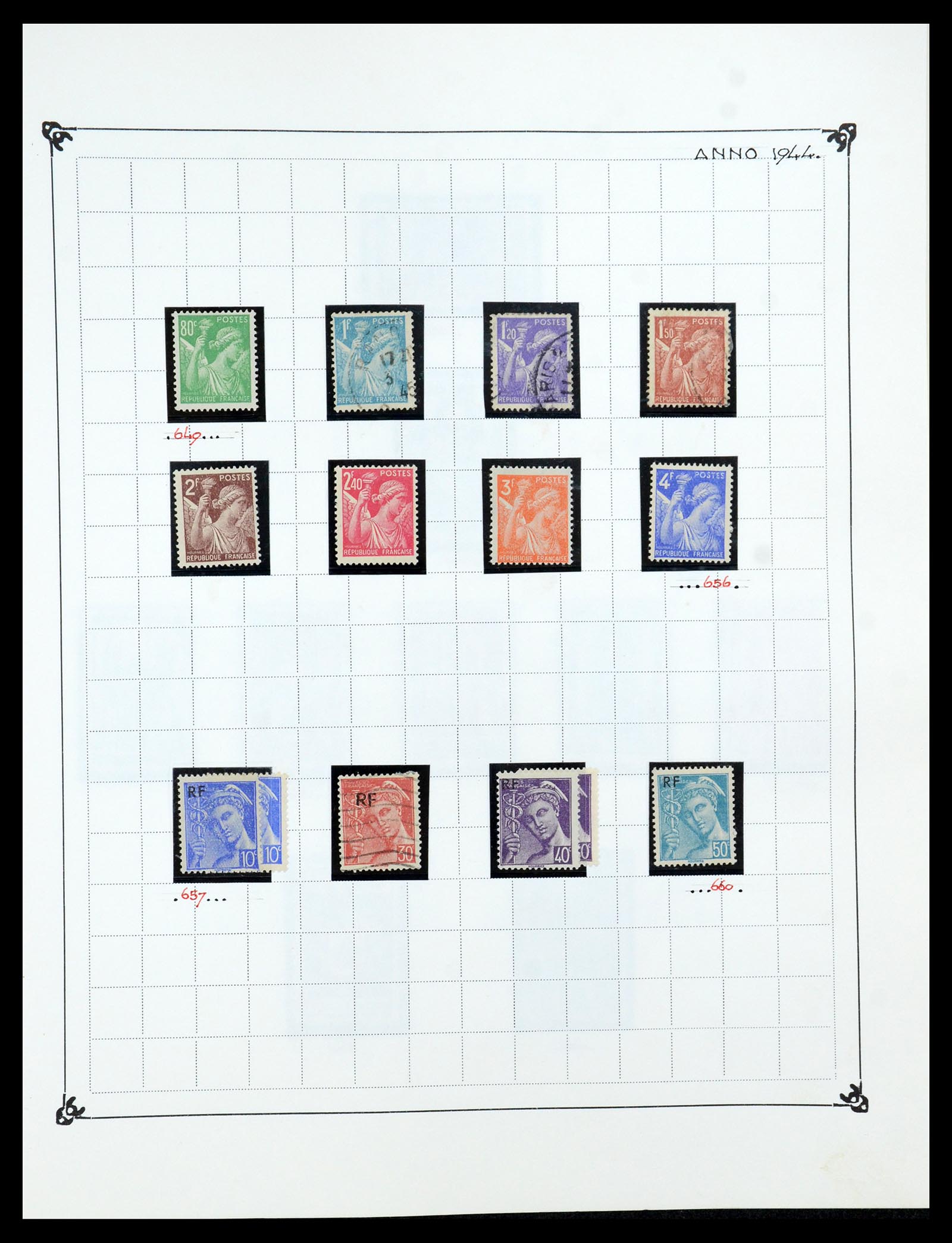 35987 052 - Postzegelverzameling 35987 Frankrijk 1849-1958.
