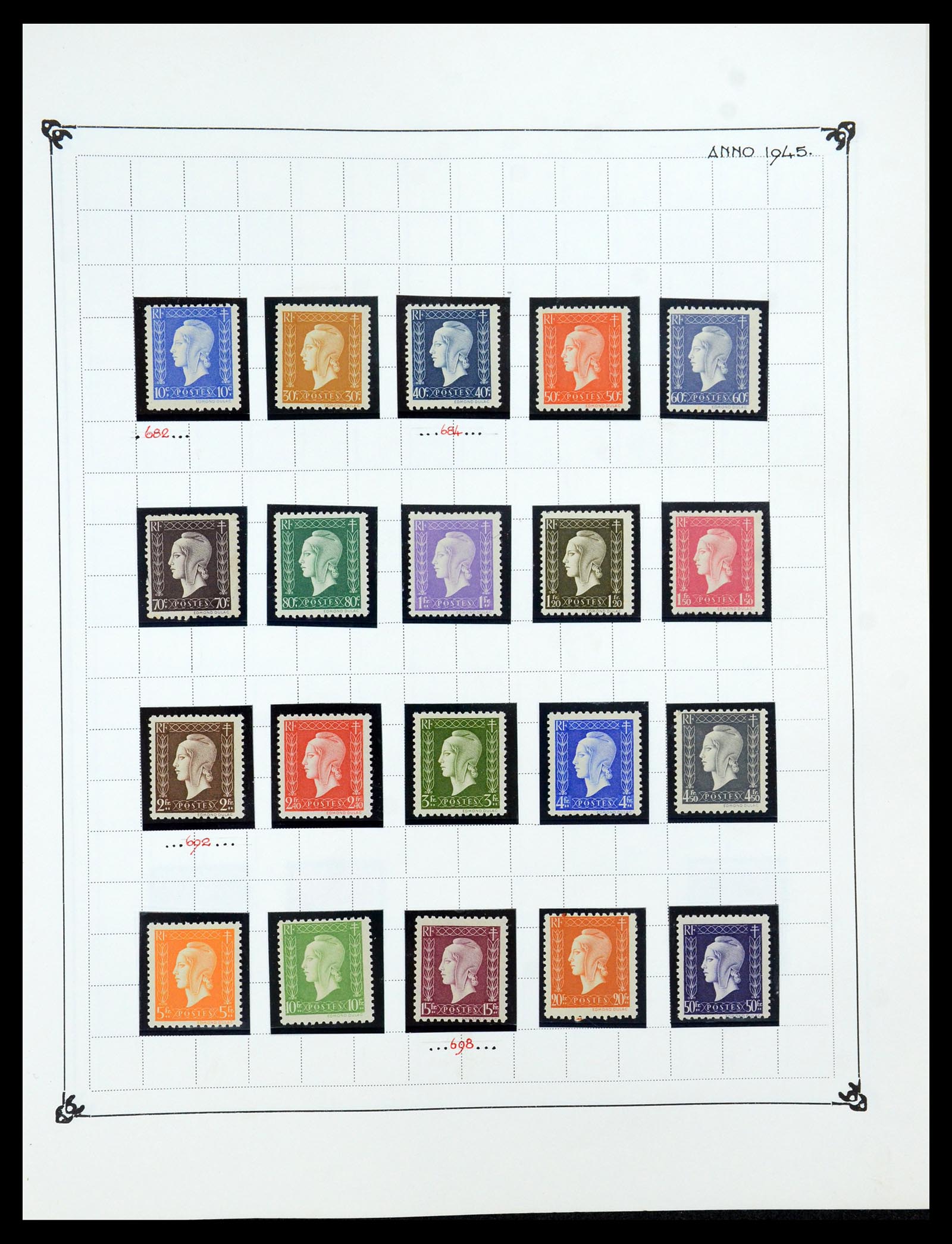 35987 055 - Postzegelverzameling 35987 Frankrijk 1849-1958.