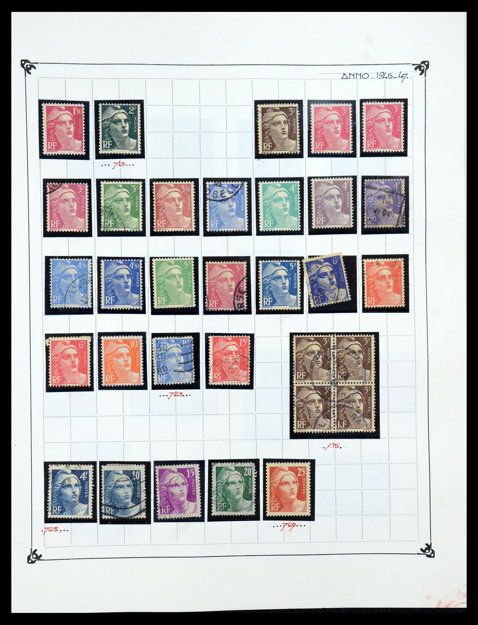 35987 057 - Postzegelverzameling 35987 Frankrijk 1849-1958.