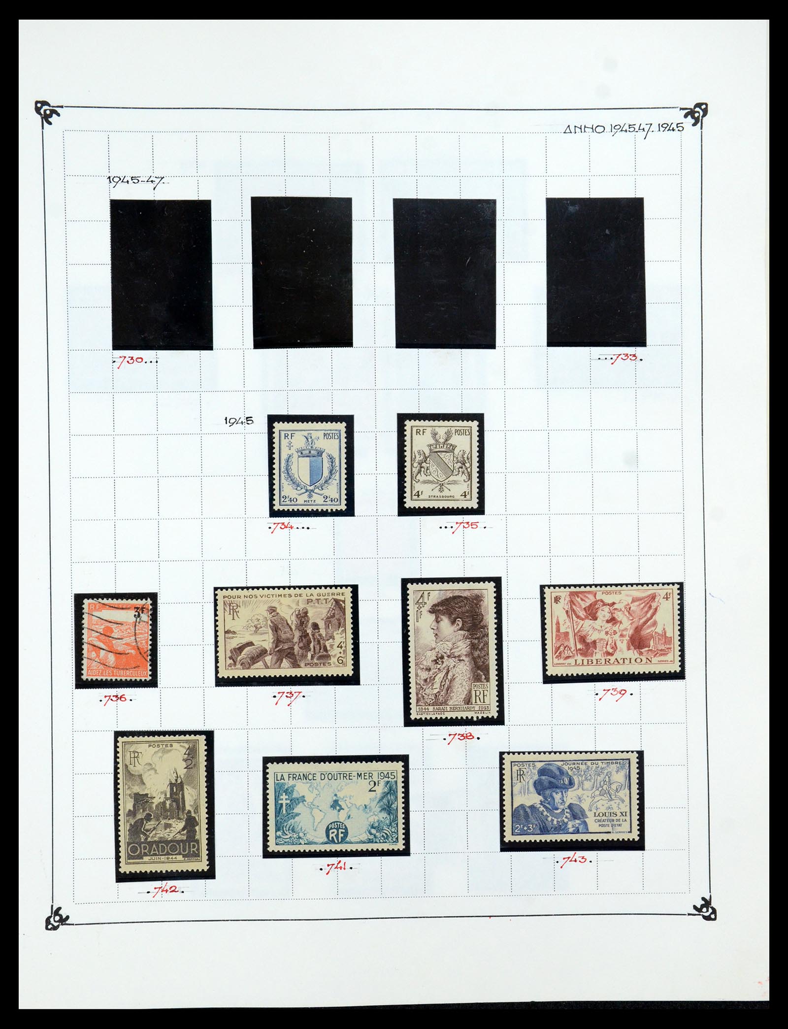 35987 058 - Postzegelverzameling 35987 Frankrijk 1849-1958.