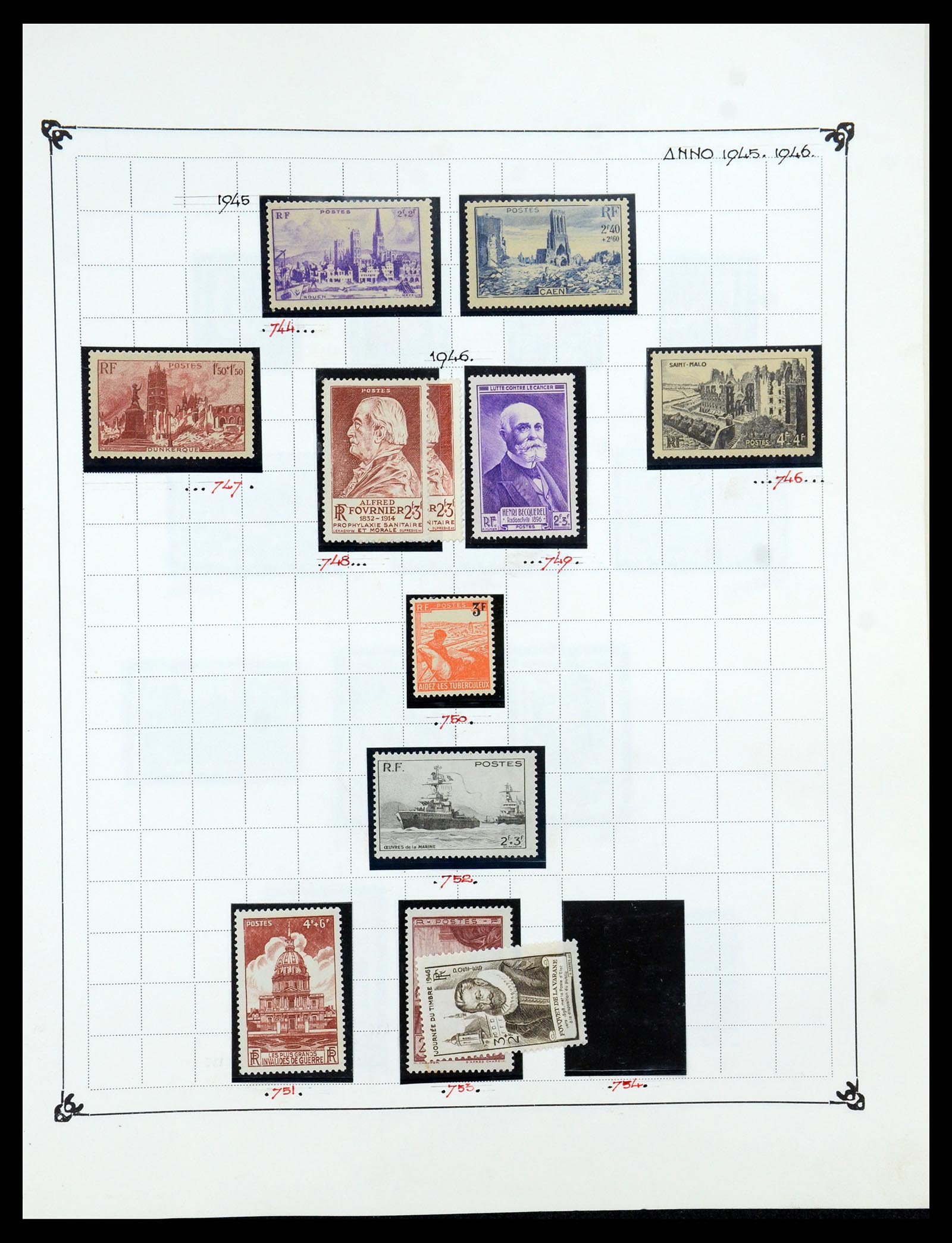 35987 059 - Postzegelverzameling 35987 Frankrijk 1849-1958.