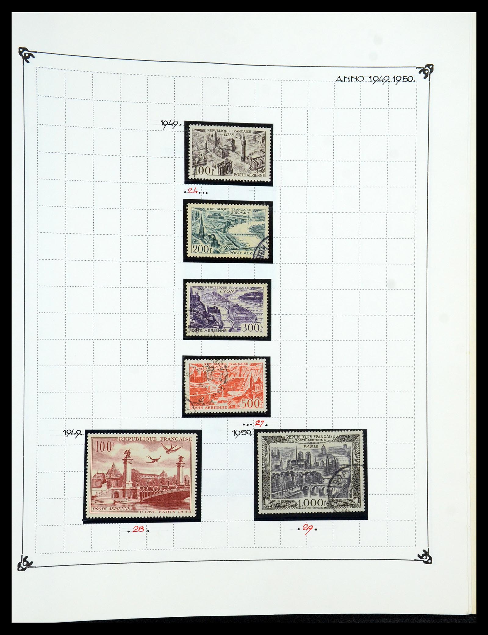 35987 102 - Postzegelverzameling 35987 Frankrijk 1849-1958.