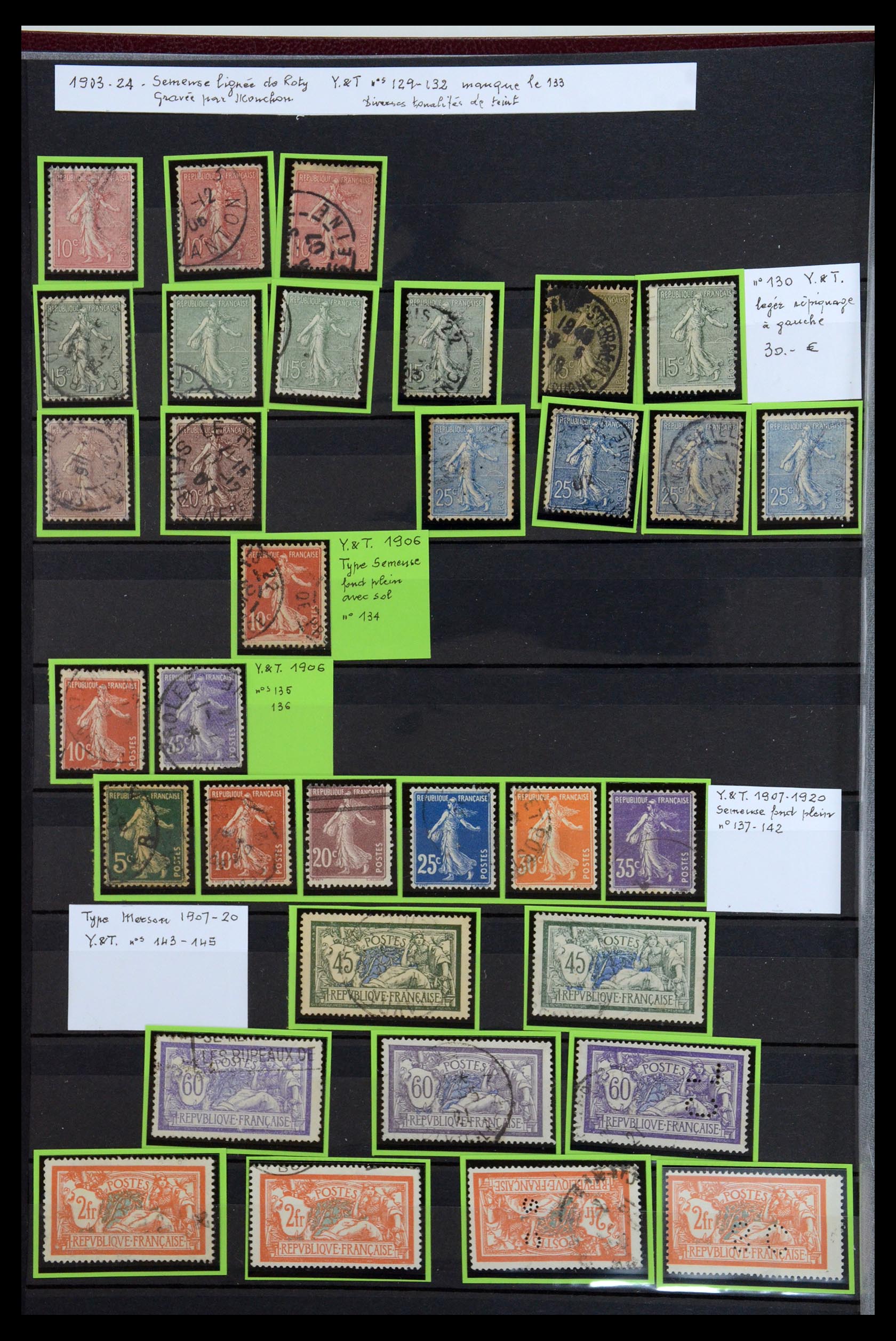 35988 007 - Postzegelverzameling 35988 Frankrijk 1853-1959.