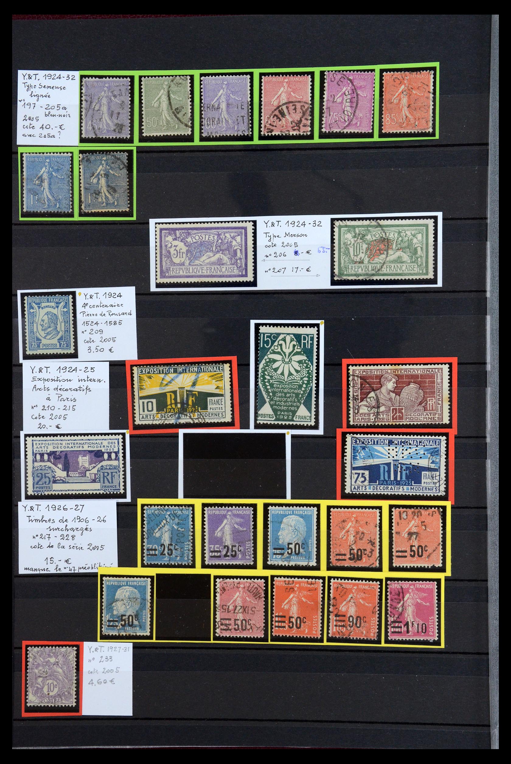 35988 009 - Postzegelverzameling 35988 Frankrijk 1853-1959.