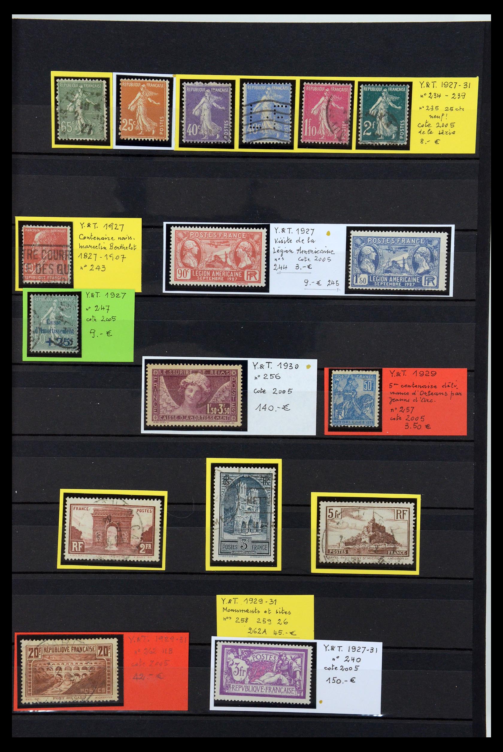 35988 010 - Postzegelverzameling 35988 Frankrijk 1853-1959.