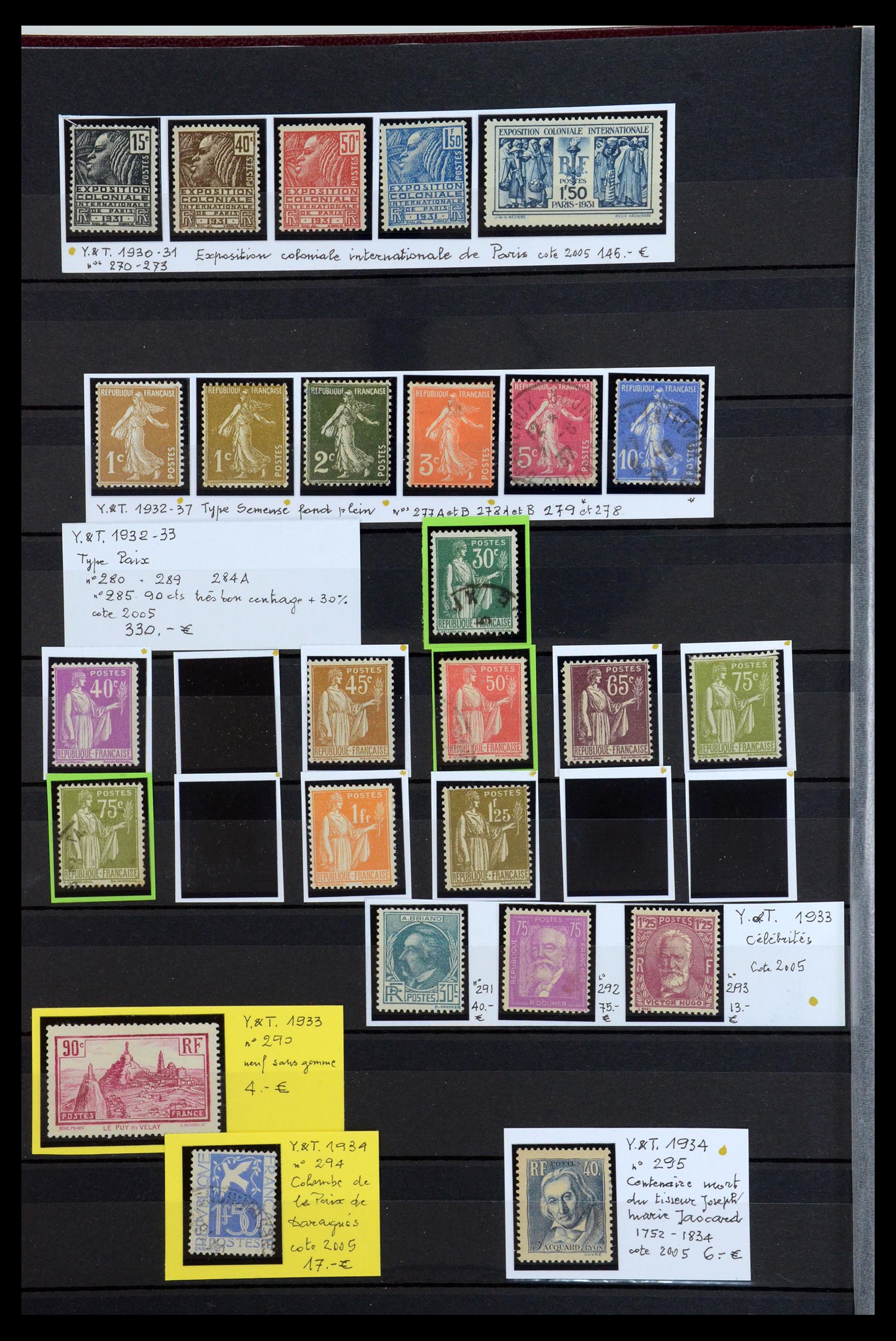 35988 011 - Postzegelverzameling 35988 Frankrijk 1853-1959.