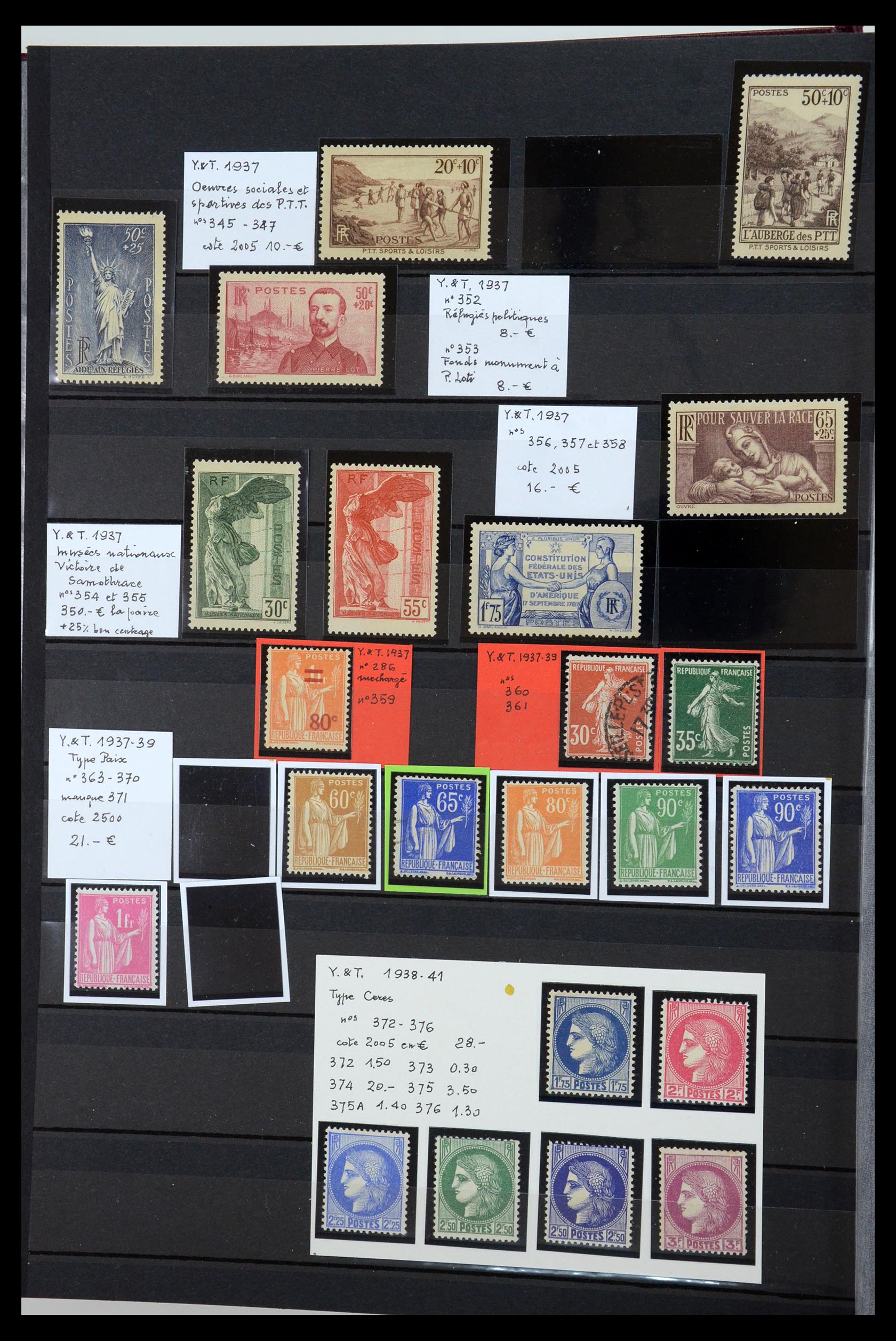 35988 015 - Postzegelverzameling 35988 Frankrijk 1853-1959.