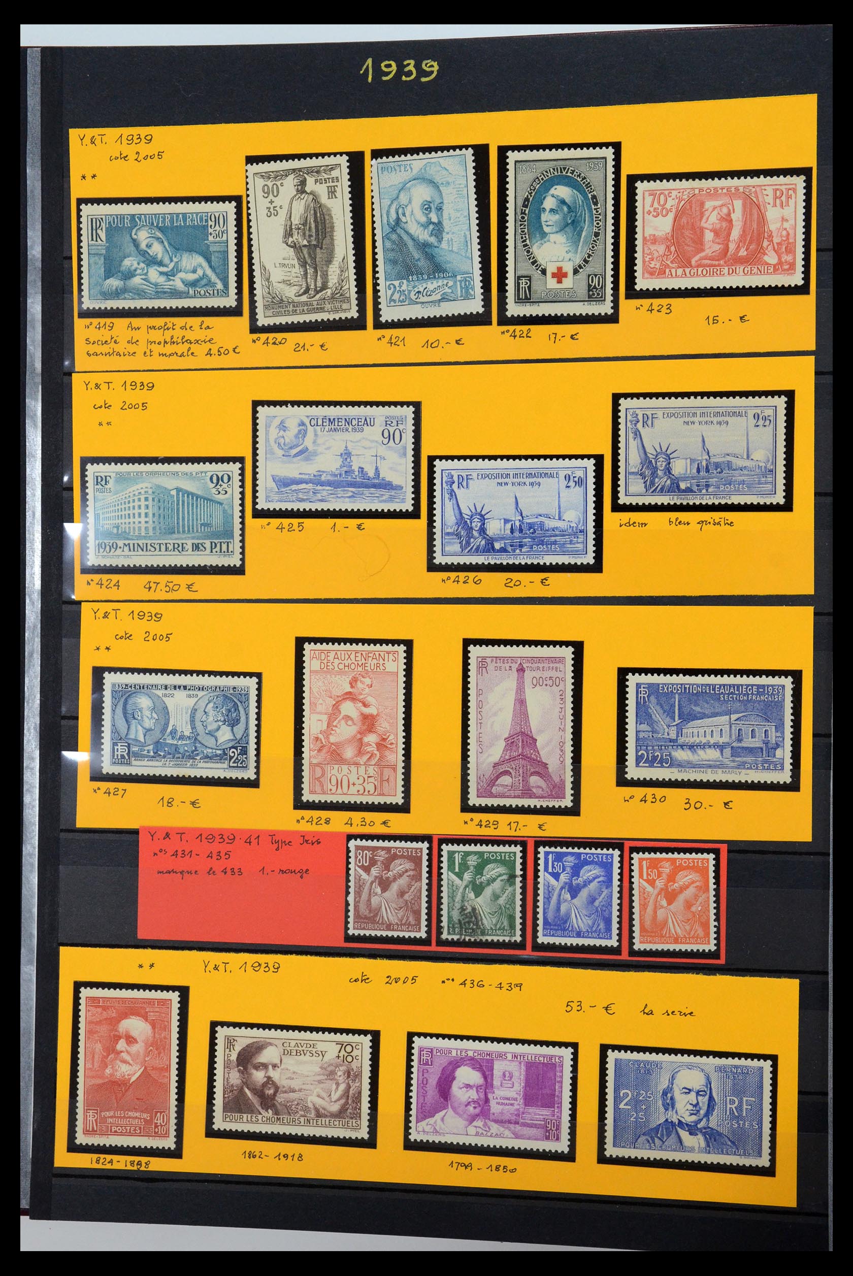 35988 019 - Postzegelverzameling 35988 Frankrijk 1853-1959.