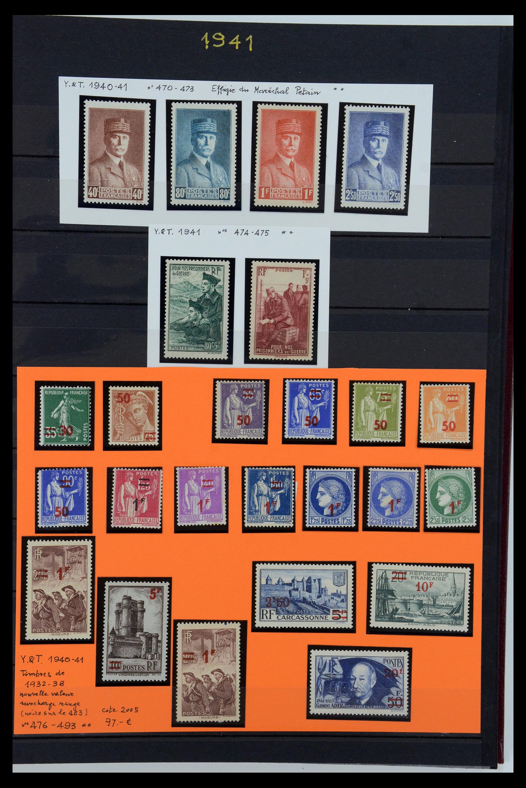 35988 022 - Postzegelverzameling 35988 Frankrijk 1853-1959.