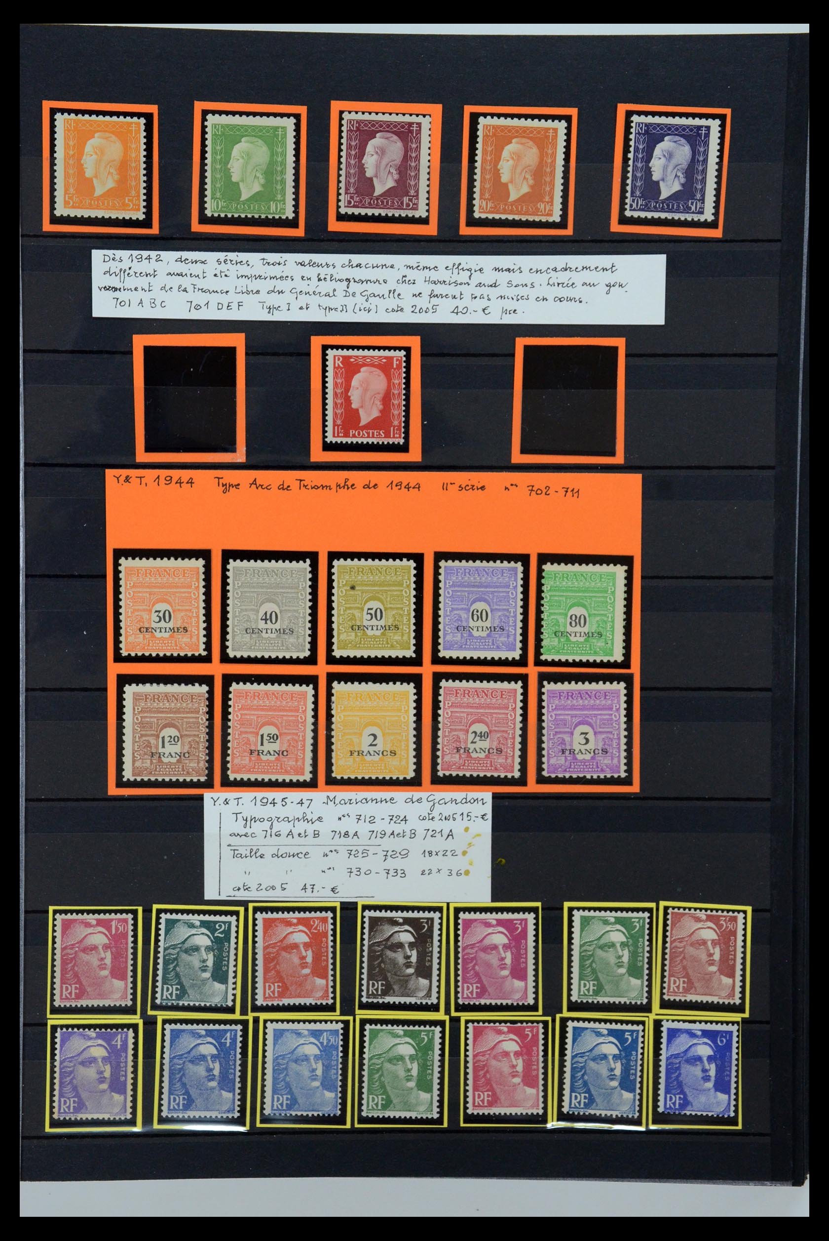 35988 032 - Postzegelverzameling 35988 Frankrijk 1853-1959.