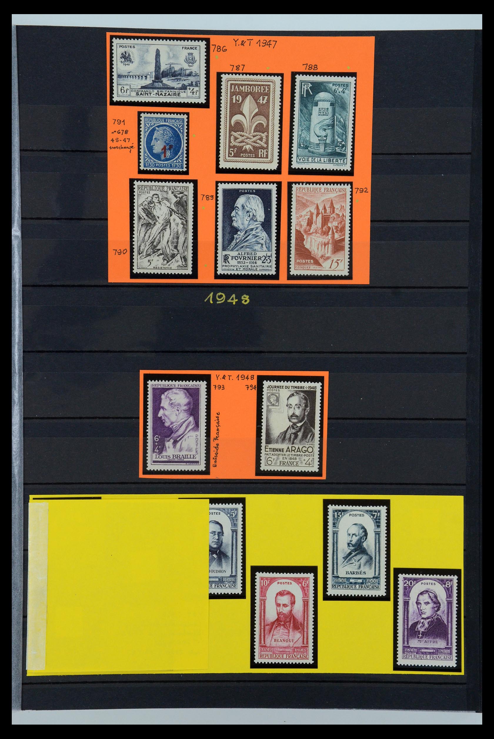 35988 035 - Postzegelverzameling 35988 Frankrijk 1853-1959.