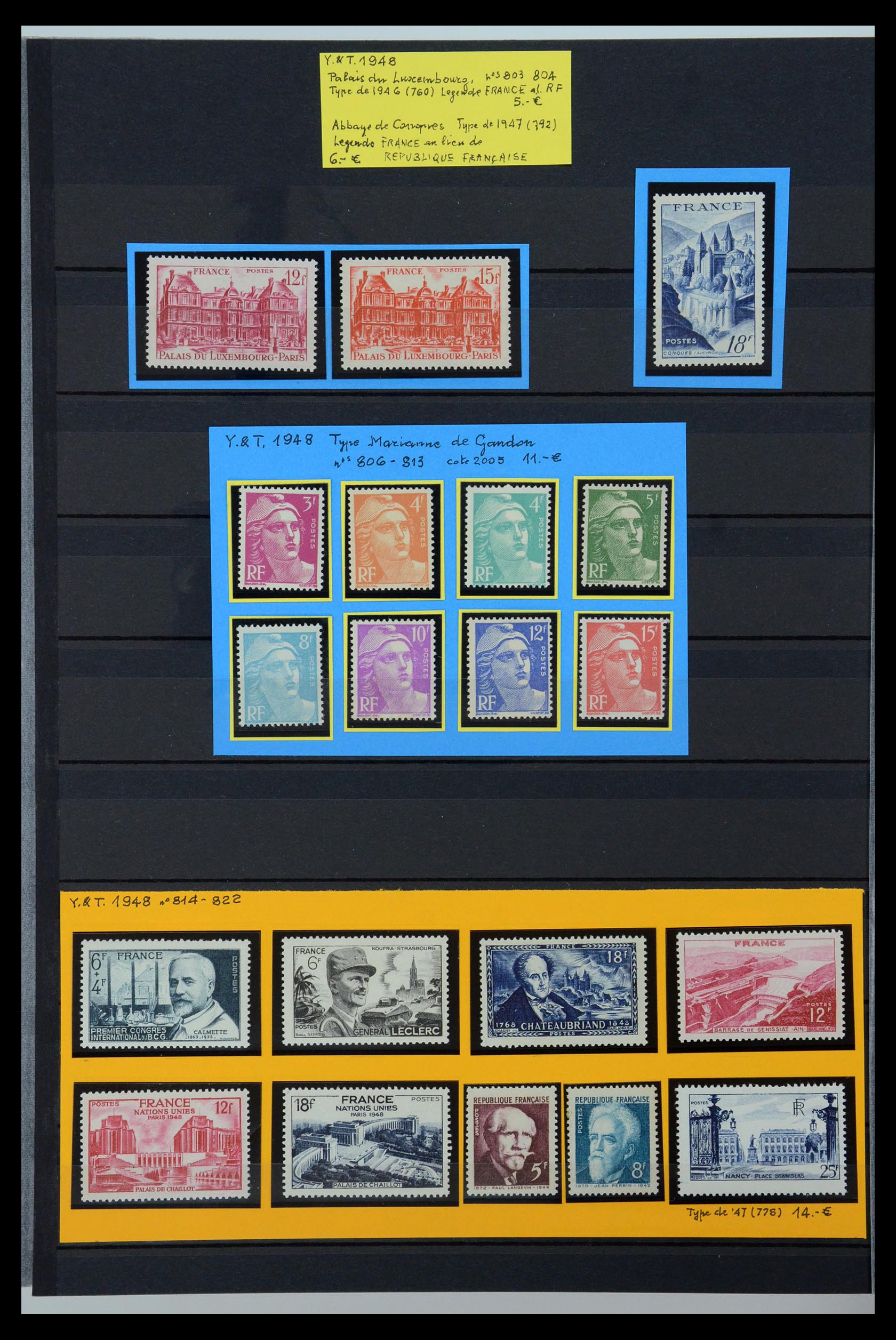 35988 037 - Postzegelverzameling 35988 Frankrijk 1853-1959.
