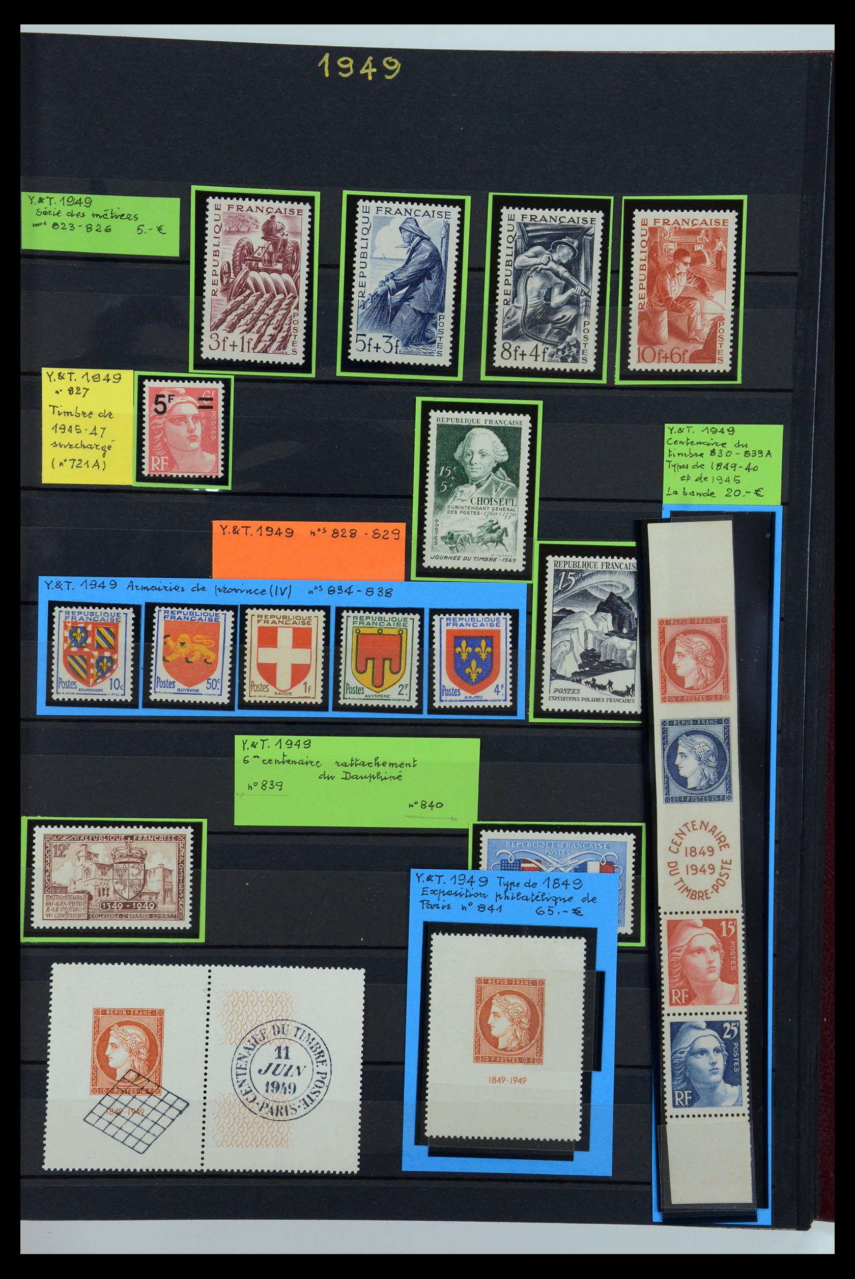 35988 038 - Postzegelverzameling 35988 Frankrijk 1853-1959.
