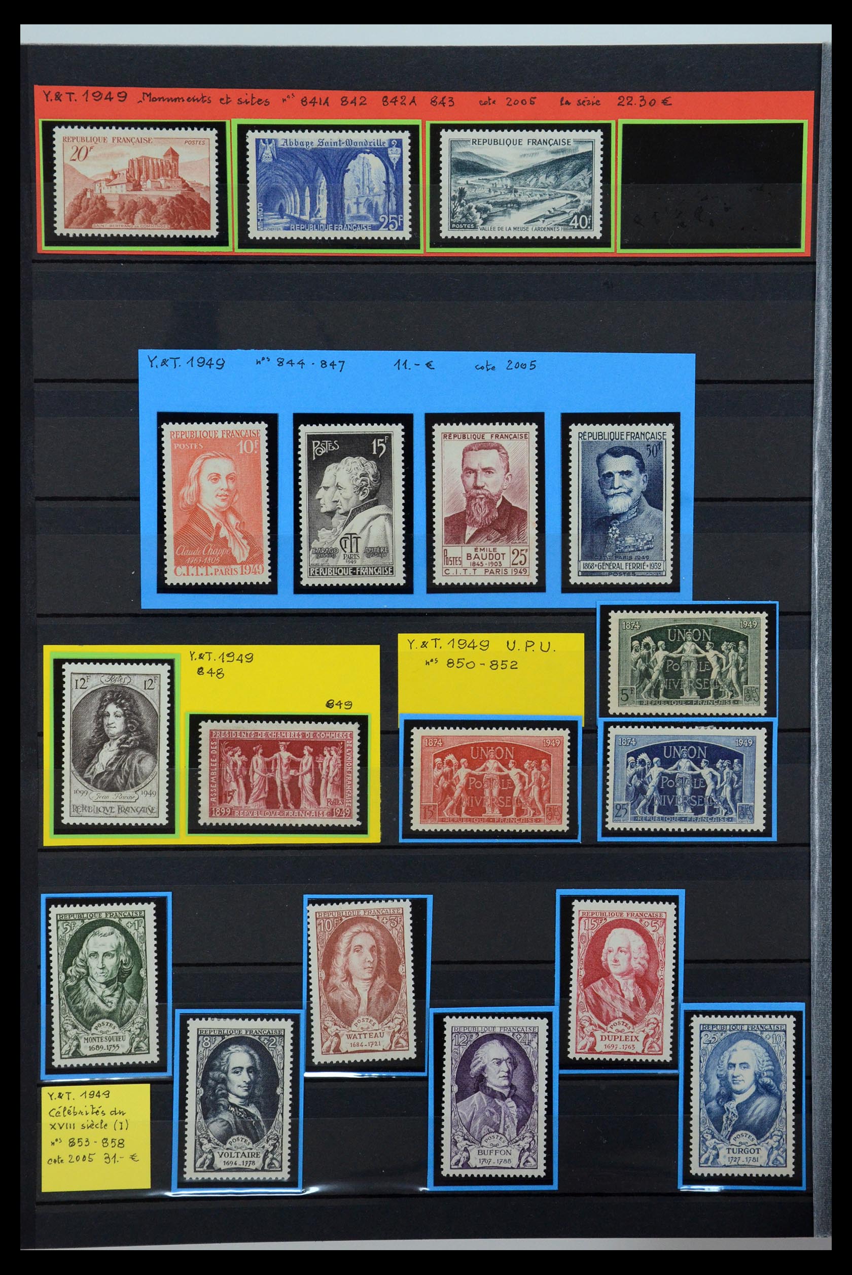 35988 040 - Postzegelverzameling 35988 Frankrijk 1853-1959.