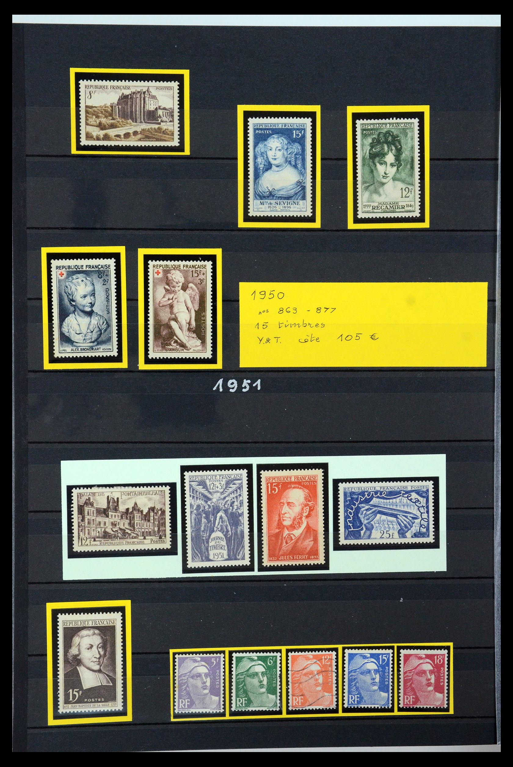 35988 041 - Postzegelverzameling 35988 Frankrijk 1853-1959.