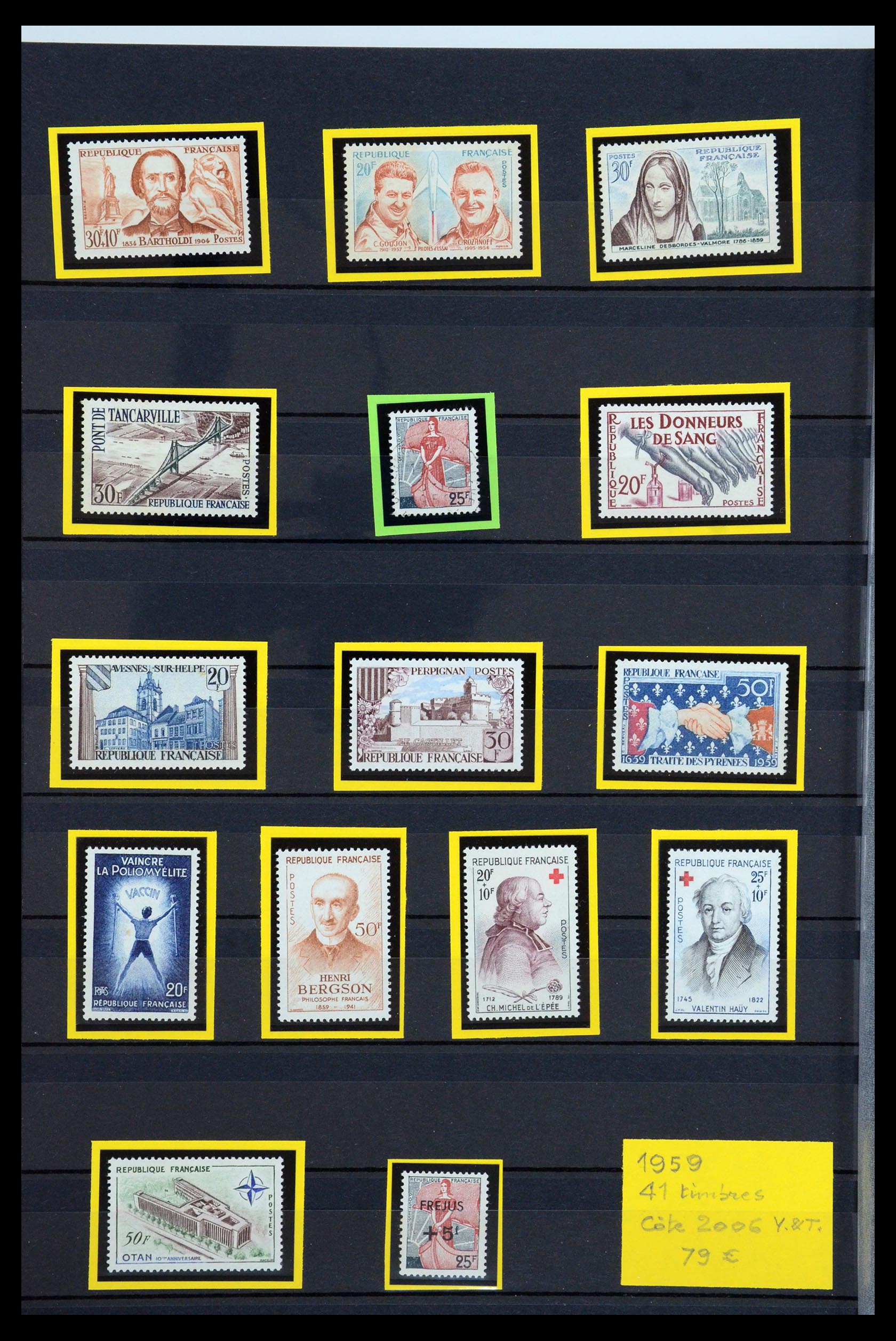 35988 061 - Postzegelverzameling 35988 Frankrijk 1853-1959.