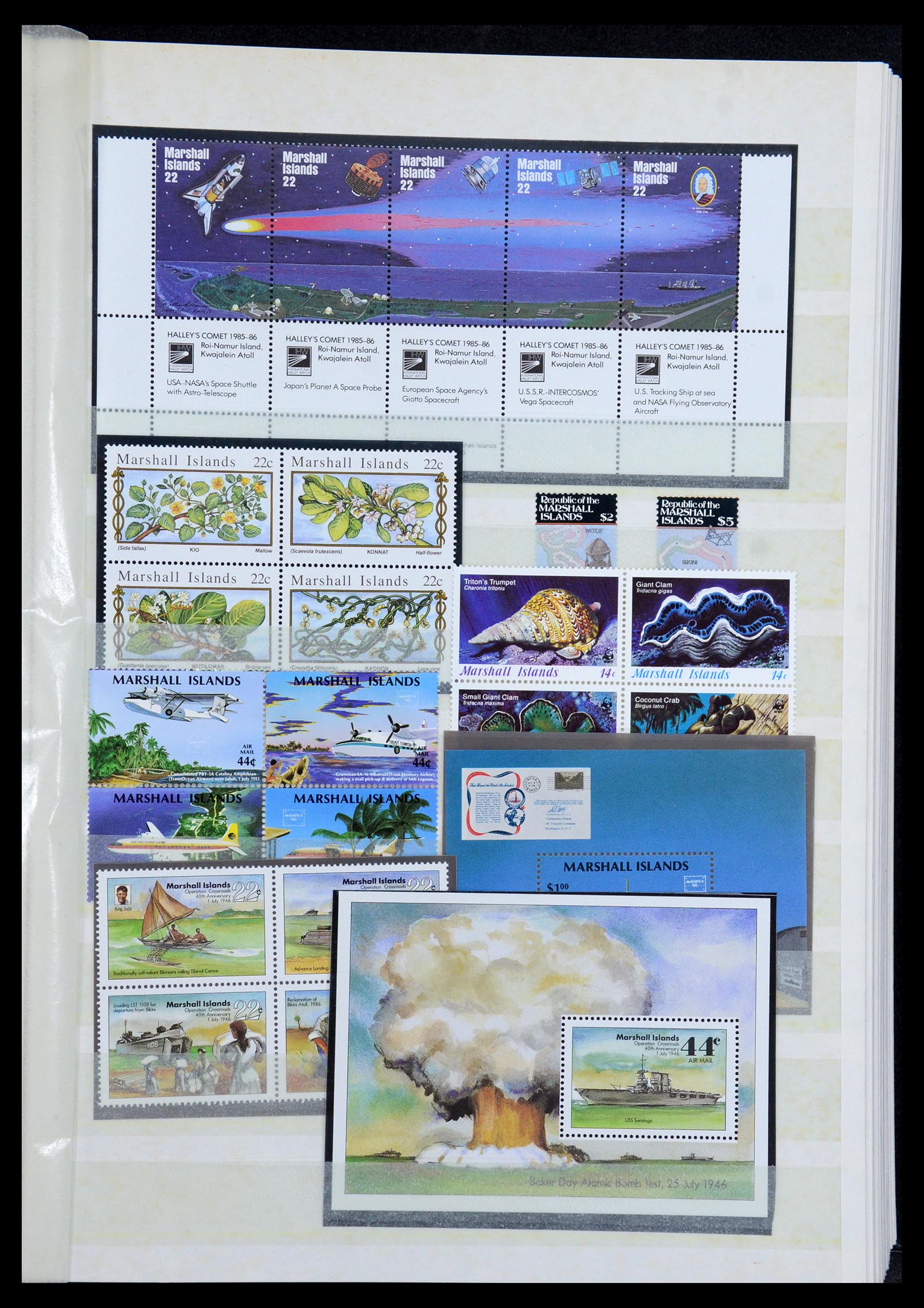 35991 003 - Postzegelverzameling 35991 Marshall eilanden 1984-1992.