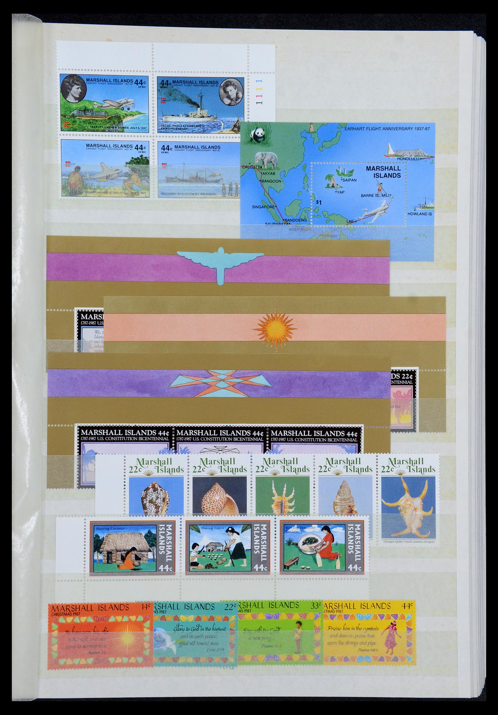 35991 005 - Postzegelverzameling 35991 Marshall eilanden 1984-1992.