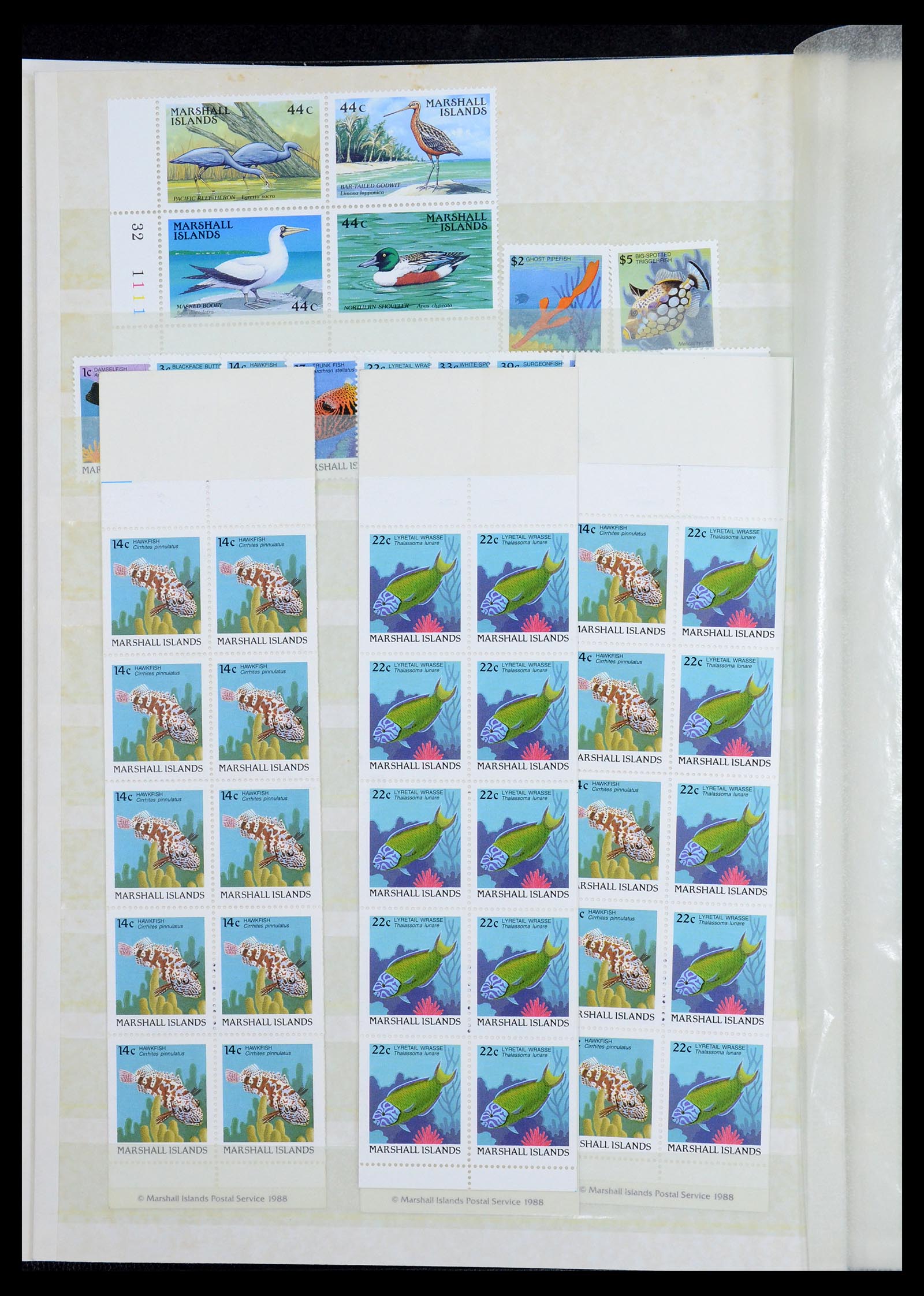 35991 006 - Postzegelverzameling 35991 Marshall eilanden 1984-1992.