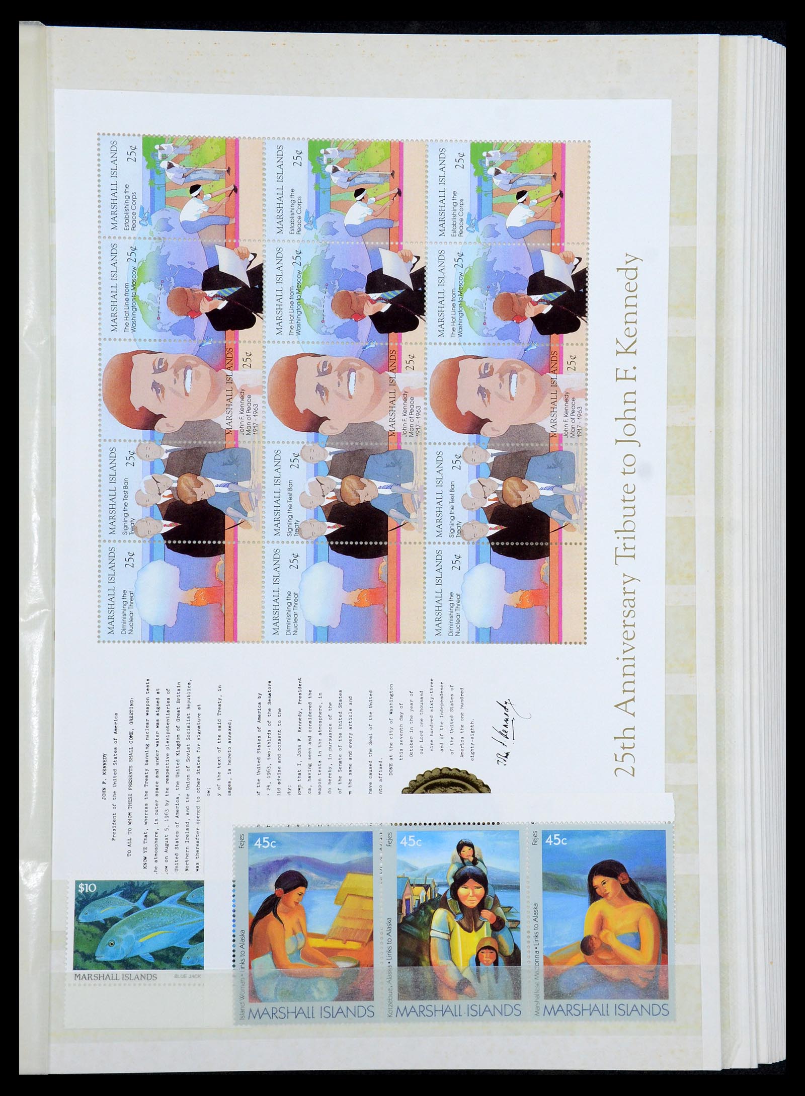 35991 009 - Postzegelverzameling 35991 Marshall eilanden 1984-1992.