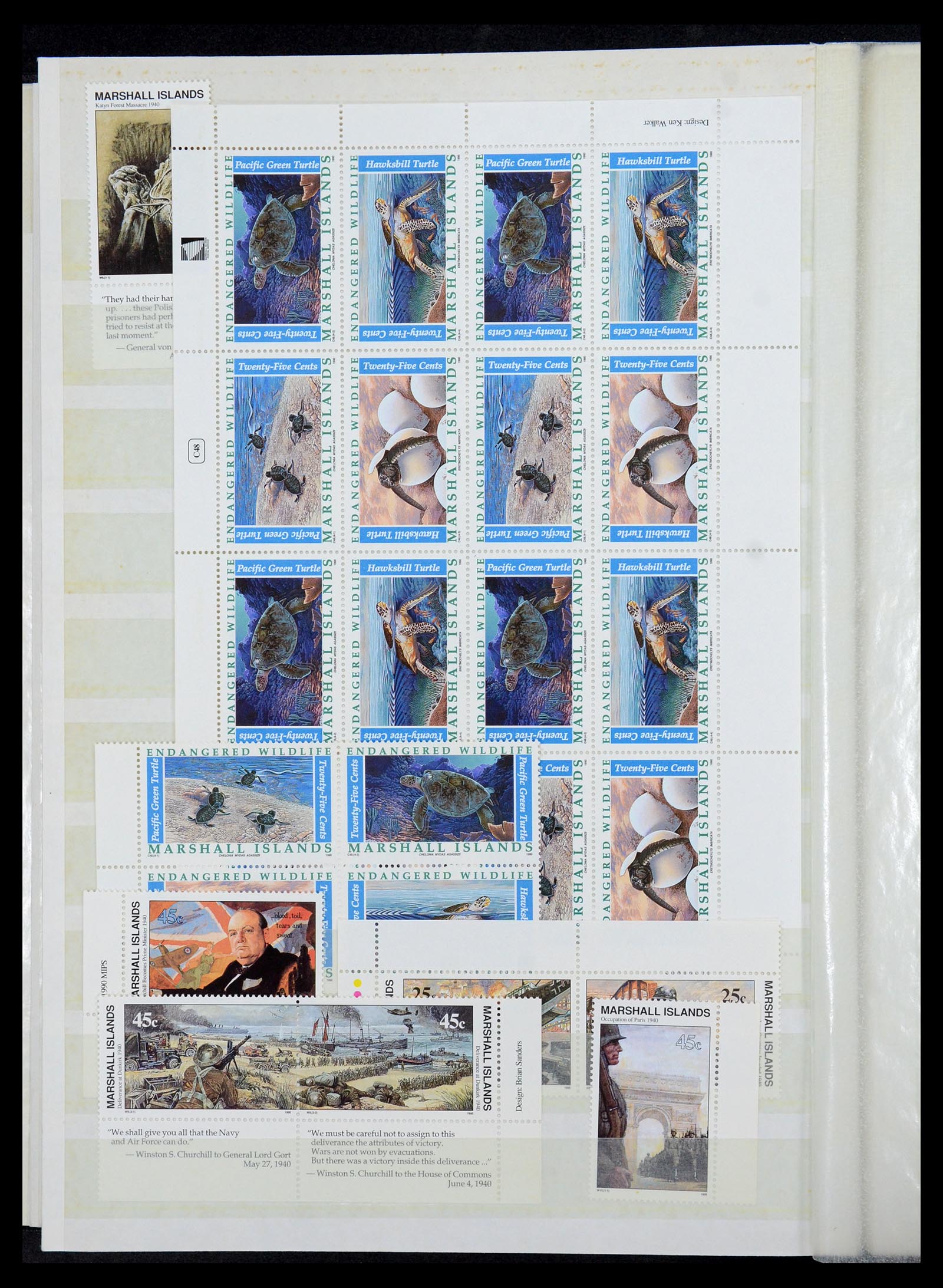 35991 016 - Postzegelverzameling 35991 Marshall eilanden 1984-1992.