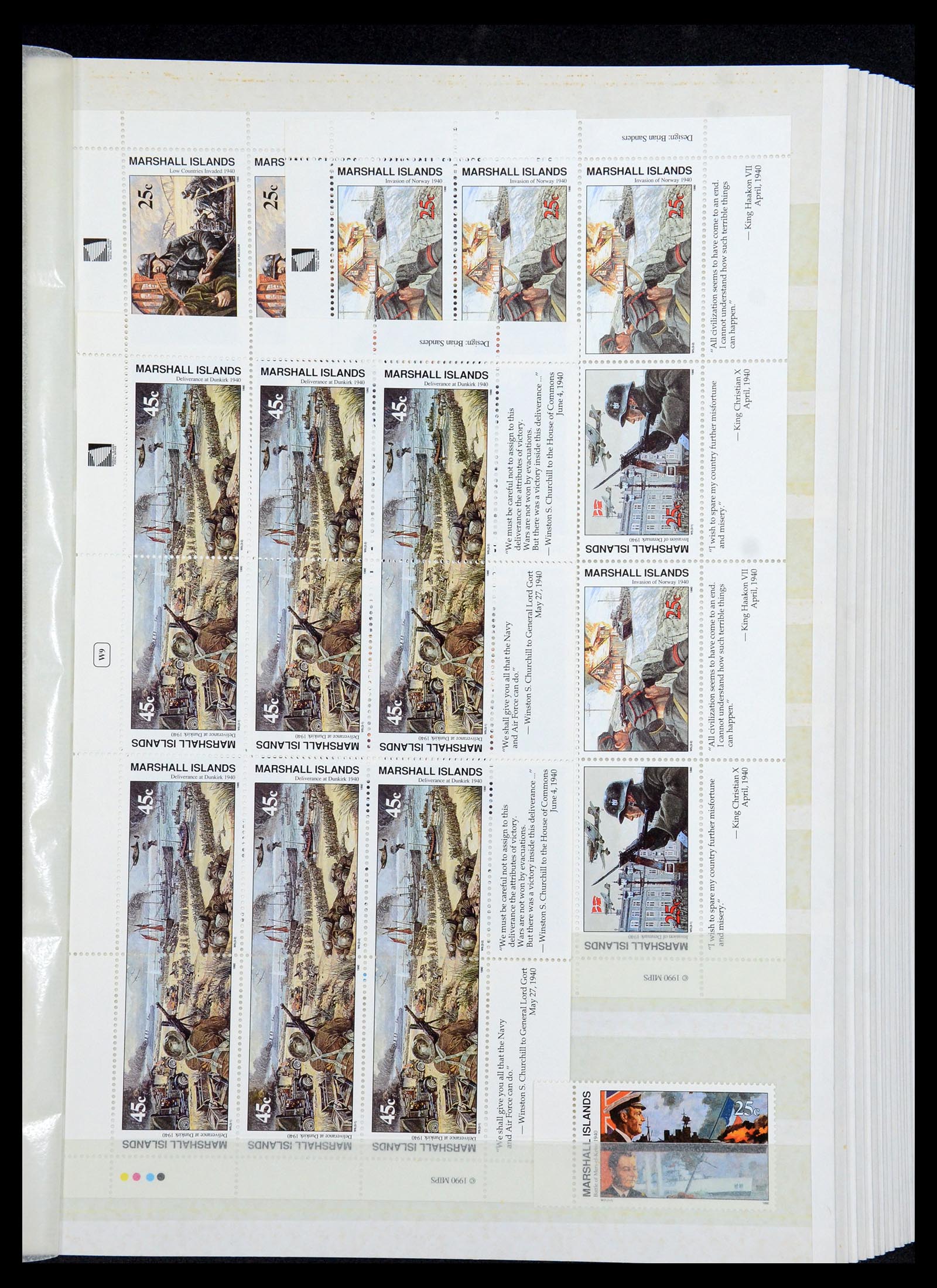35991 017 - Postzegelverzameling 35991 Marshall eilanden 1984-1992.