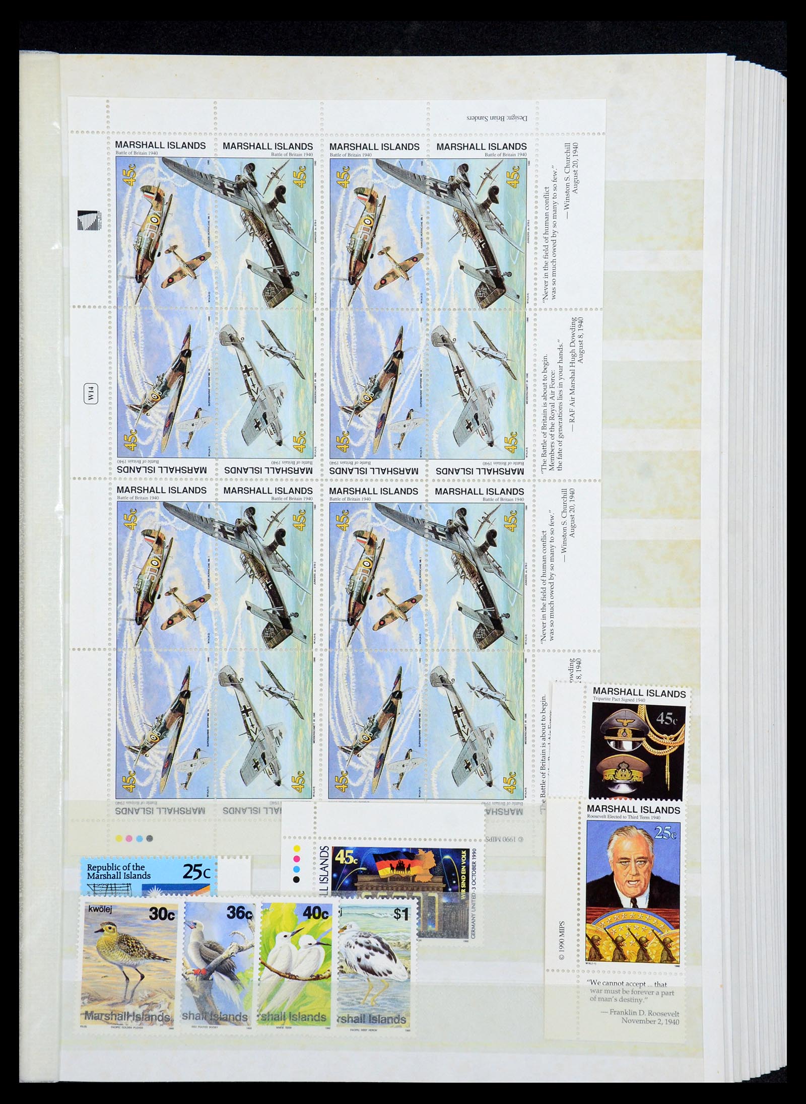 35991 018 - Postzegelverzameling 35991 Marshall eilanden 1984-1992.