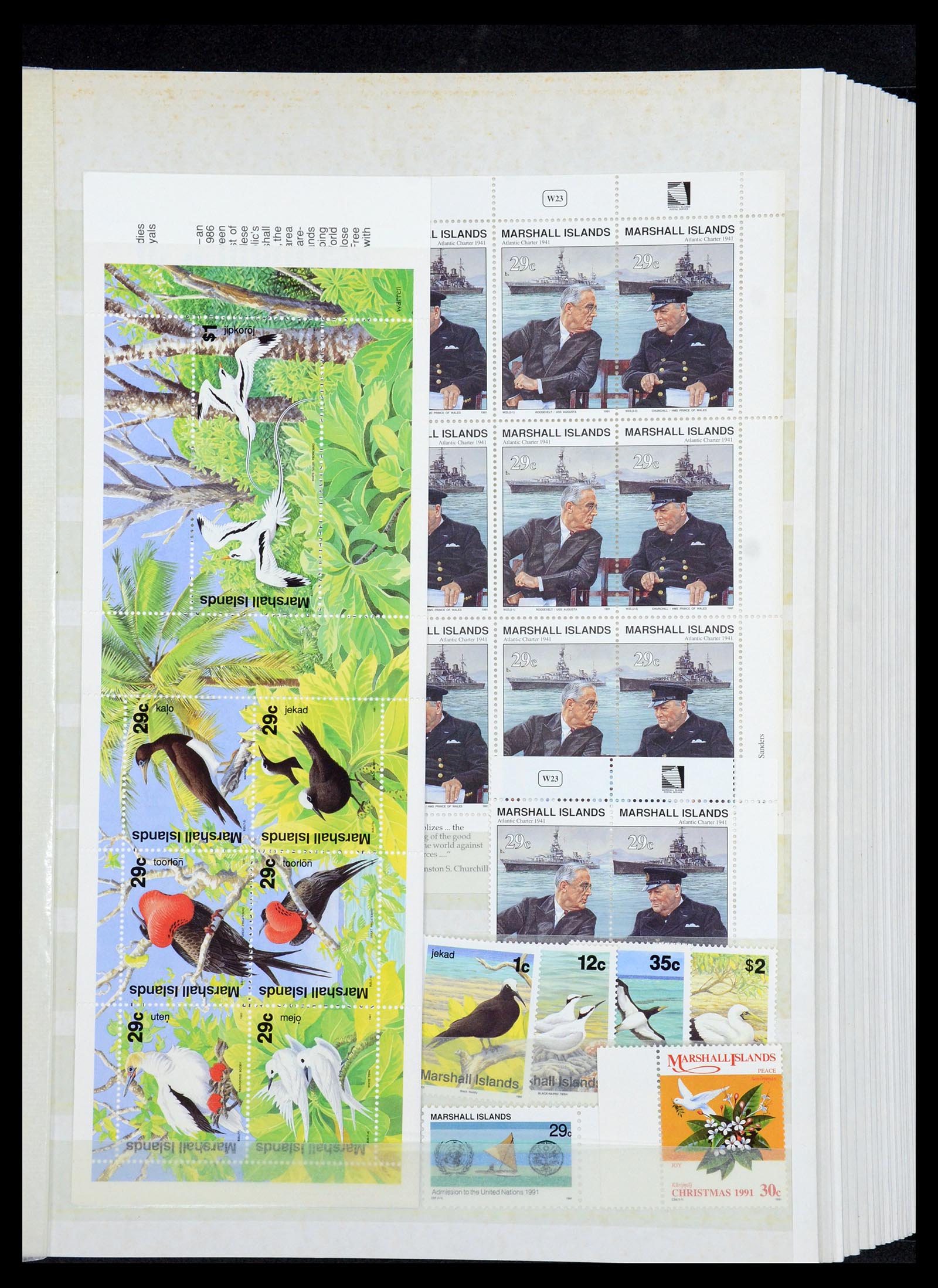 35991 025 - Postzegelverzameling 35991 Marshall eilanden 1984-1992.