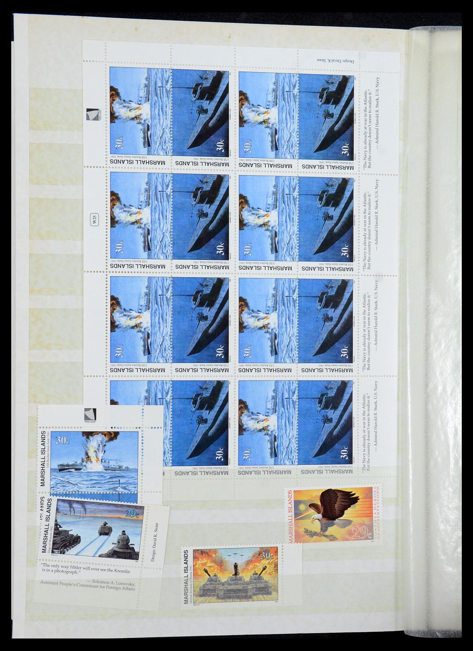 35991 026 - Postzegelverzameling 35991 Marshall eilanden 1984-1992.