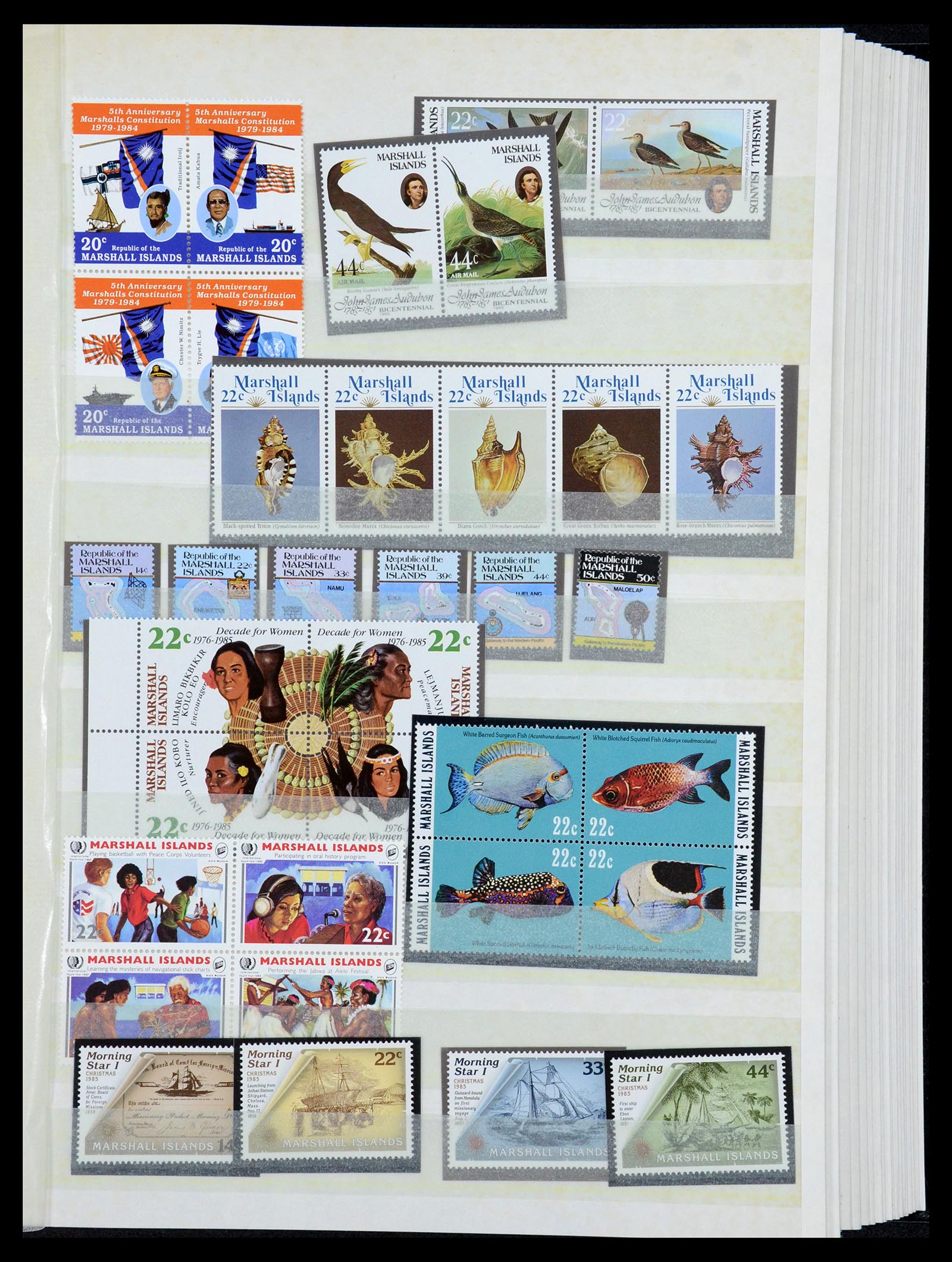 35991 030 - Postzegelverzameling 35991 Marshall eilanden 1984-1992.