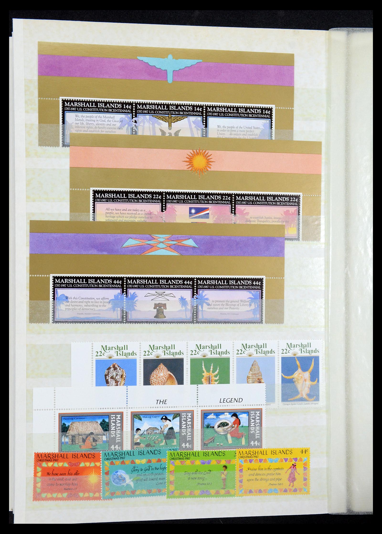 35991 034 - Postzegelverzameling 35991 Marshall eilanden 1984-1992.