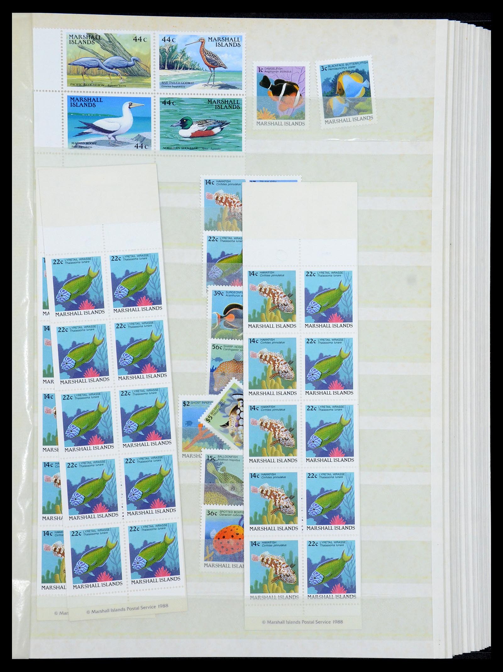 35991 035 - Postzegelverzameling 35991 Marshall eilanden 1984-1992.