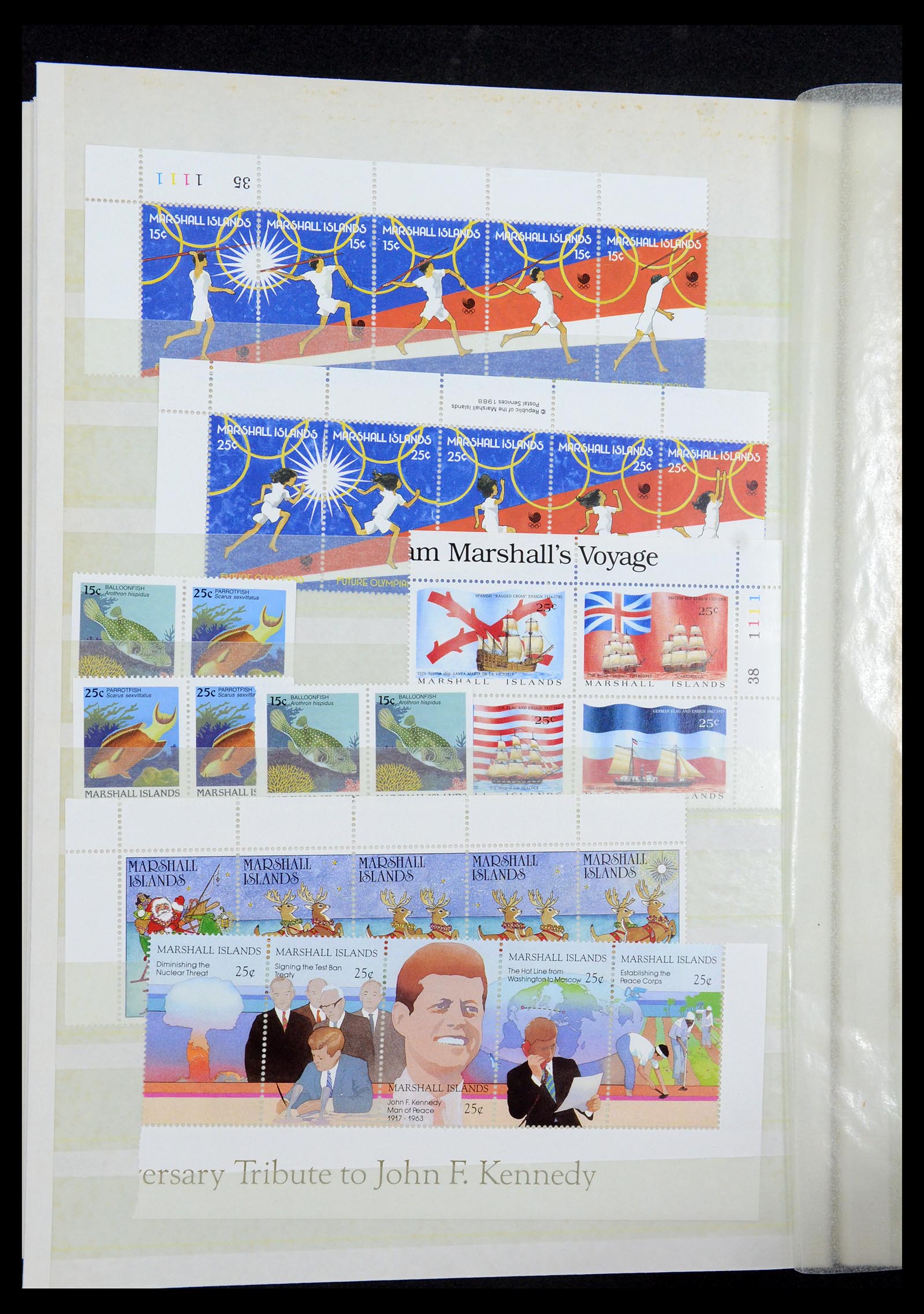 35991 036 - Postzegelverzameling 35991 Marshall eilanden 1984-1992.