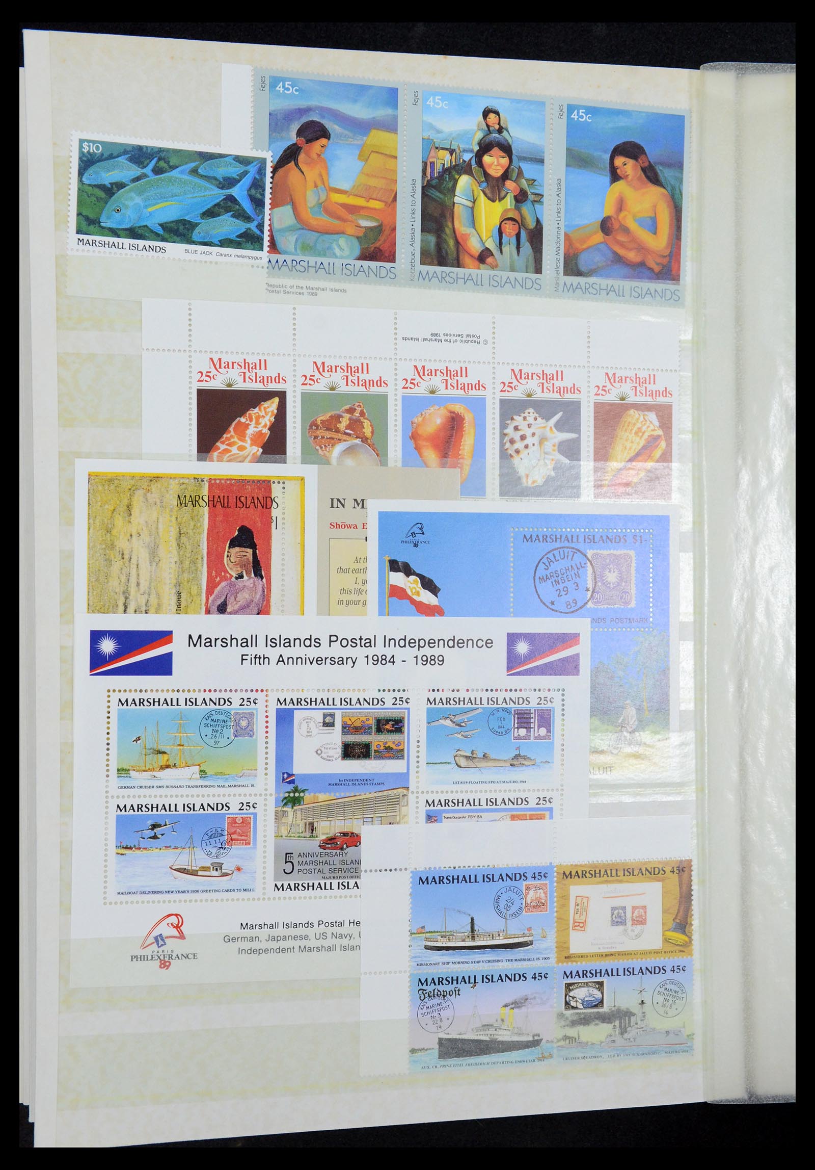 35991 038 - Postzegelverzameling 35991 Marshall eilanden 1984-1992.