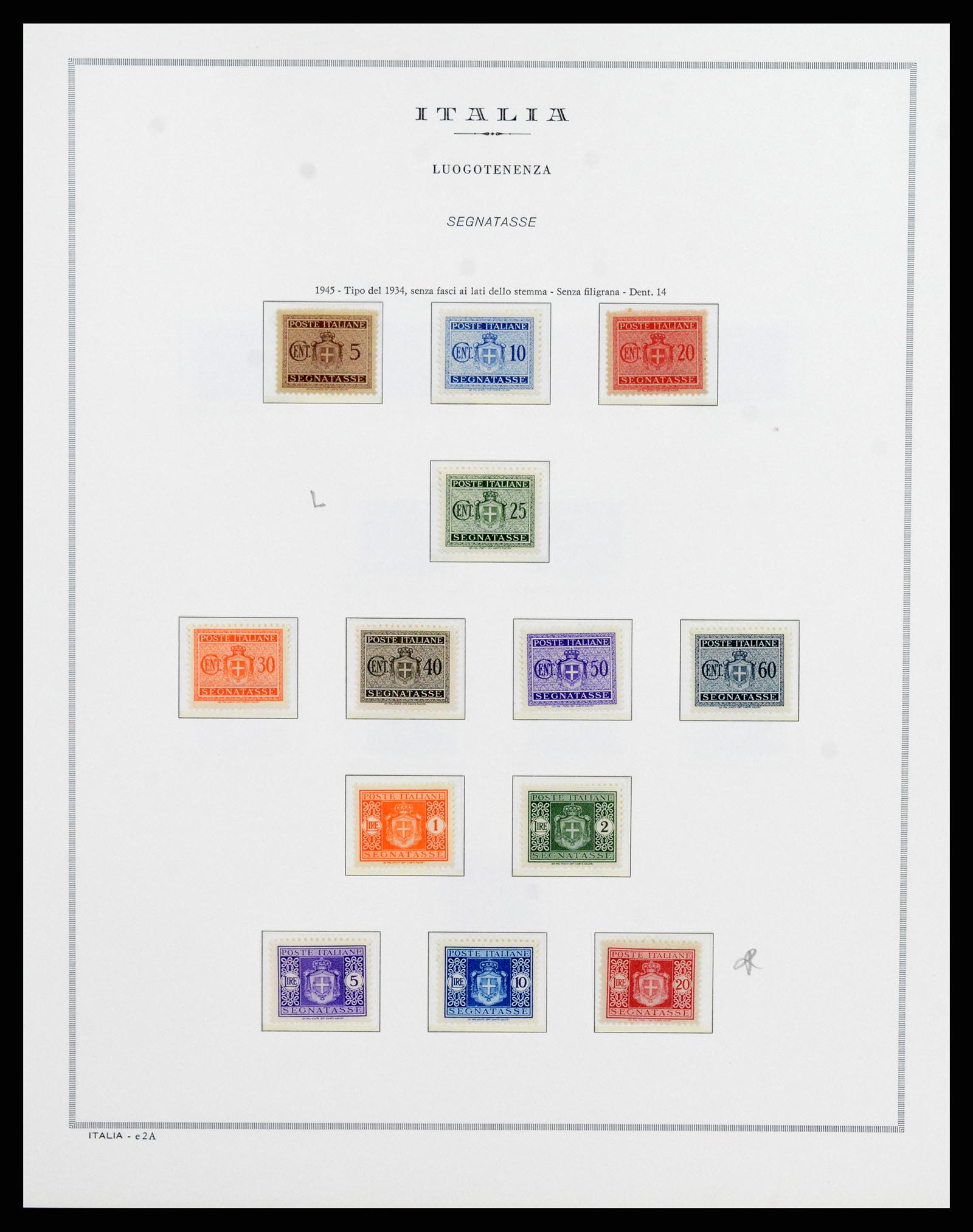 35992 015 - Postzegelverzameling 35992 Italië RSI 1944-1946.