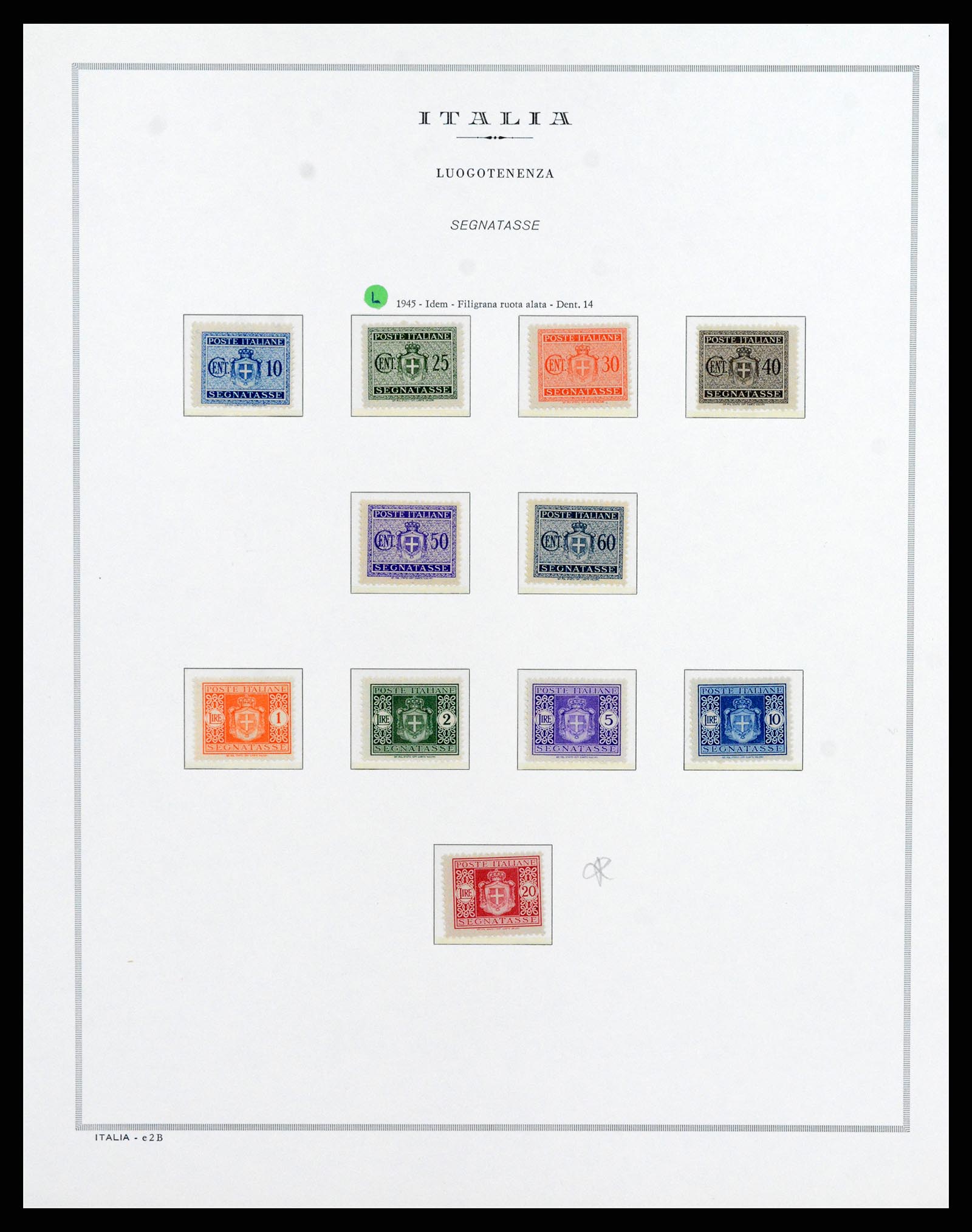 35992 016 - Postzegelverzameling 35992 Italië RSI 1944-1946.