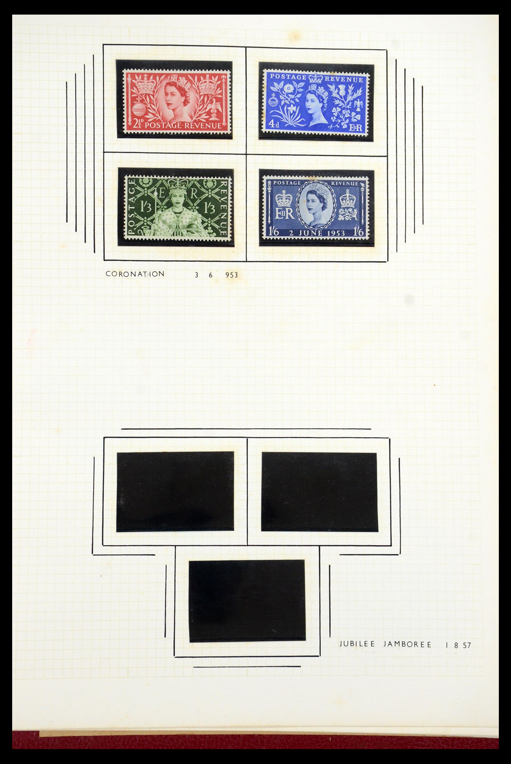 35993 001 - Postzegelverzameling 35993 Engeland 1953-1967.