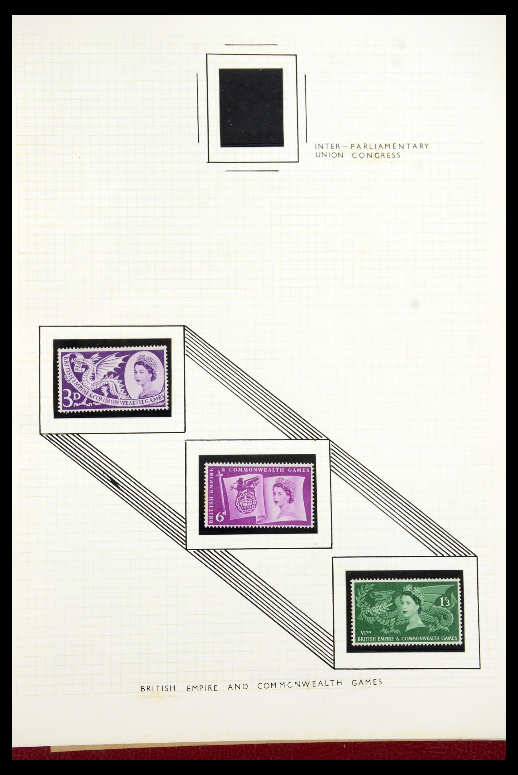 35993 002 - Postzegelverzameling 35993 Engeland 1953-1967.