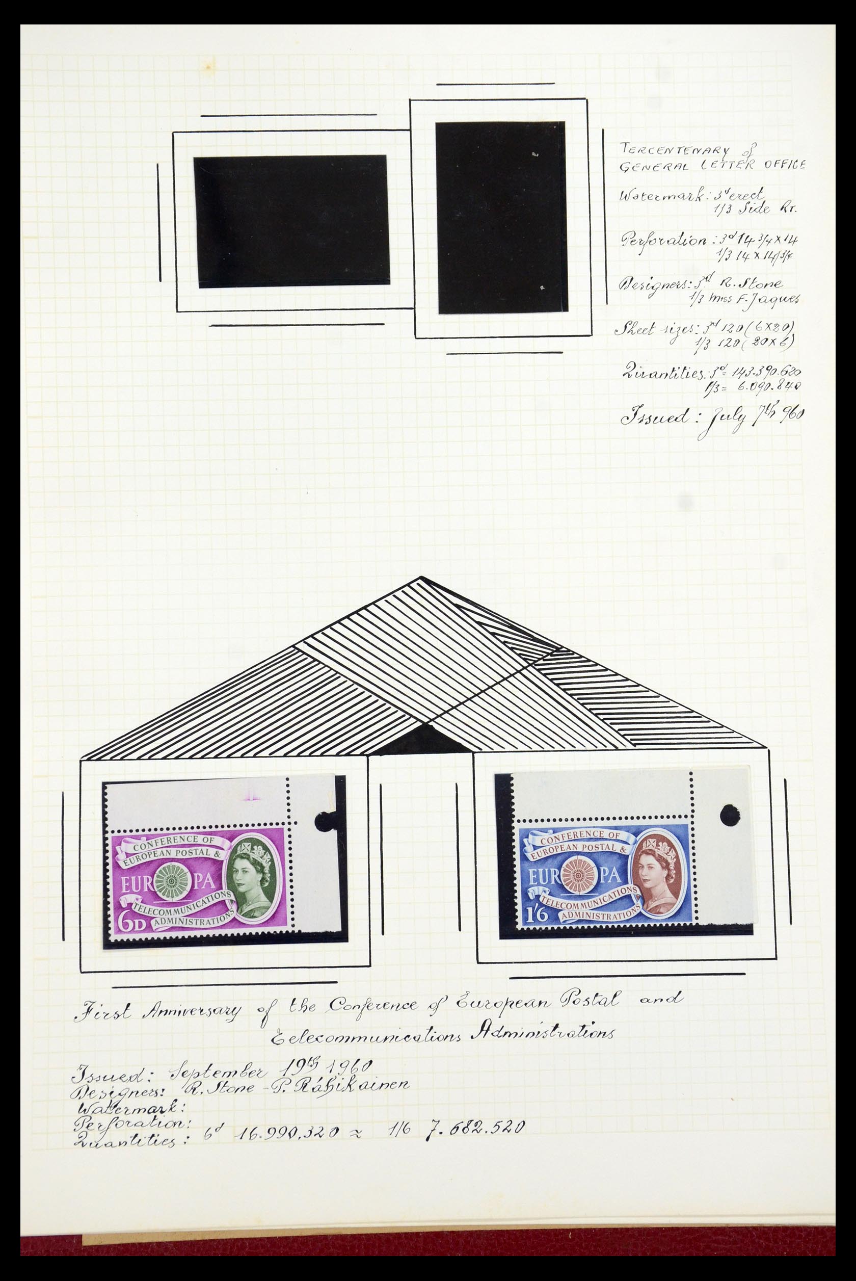 35993 003 - Postzegelverzameling 35993 Engeland 1953-1967.