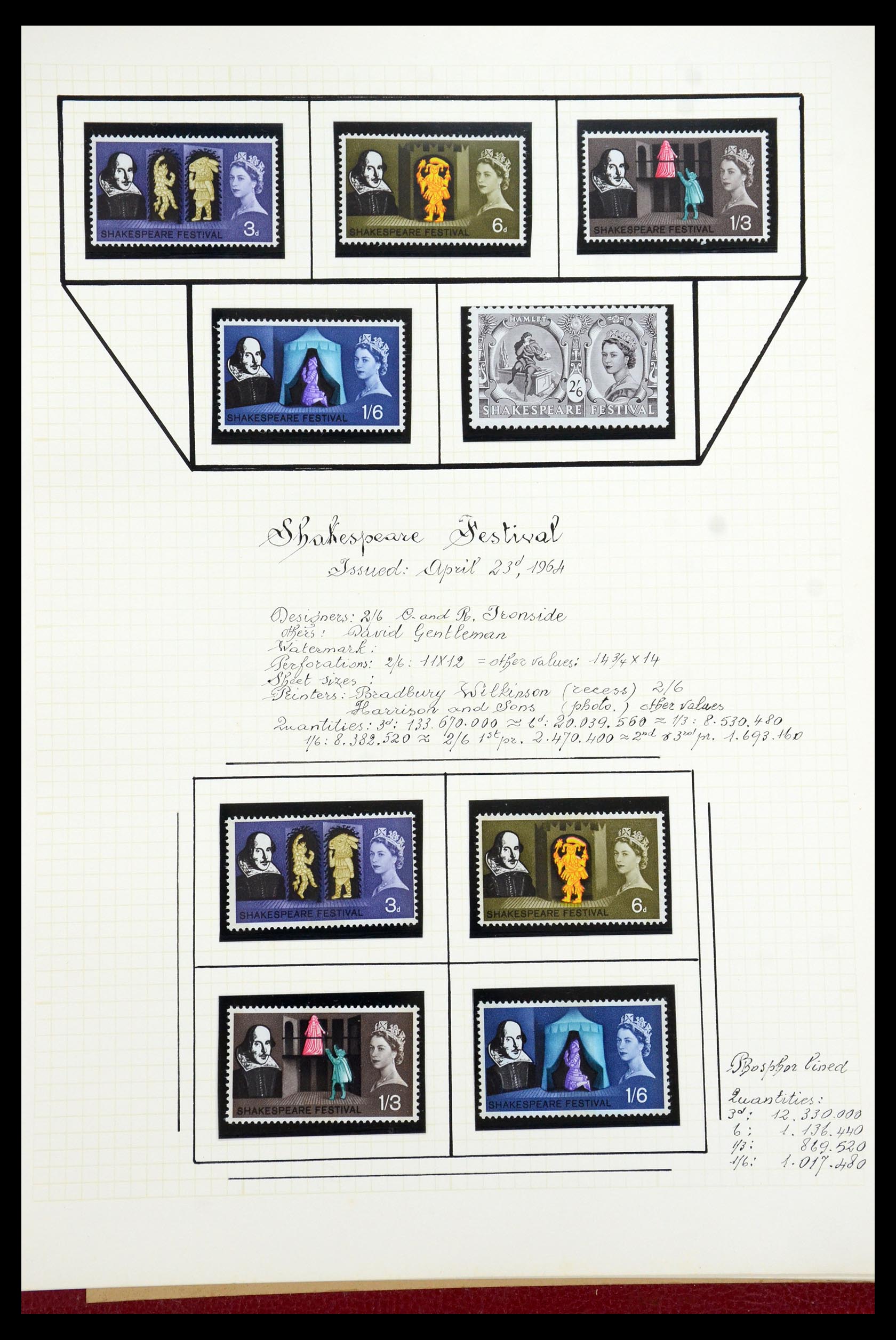 35993 011 - Postzegelverzameling 35993 Engeland 1953-1967.