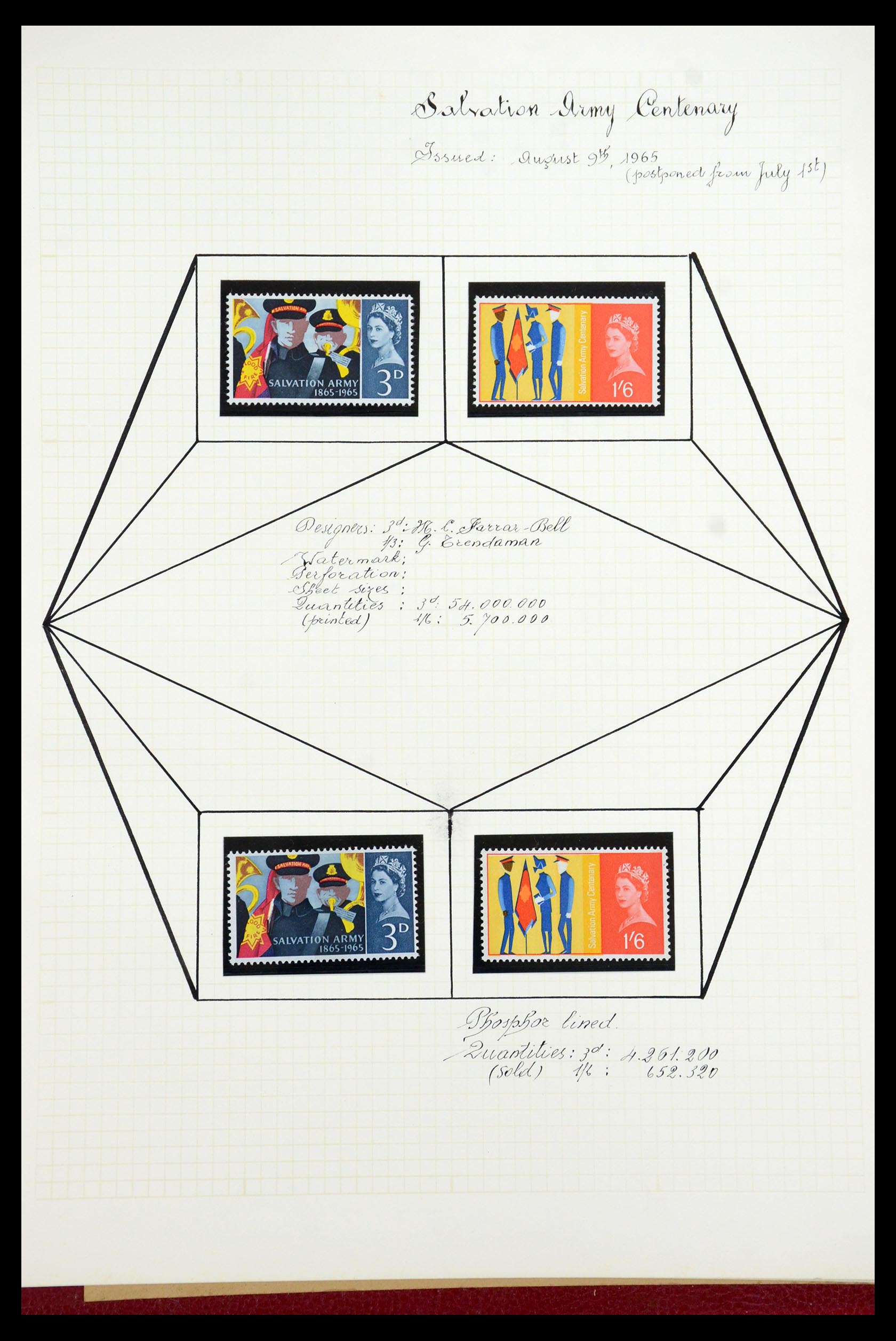35993 016 - Postzegelverzameling 35993 Engeland 1953-1967.