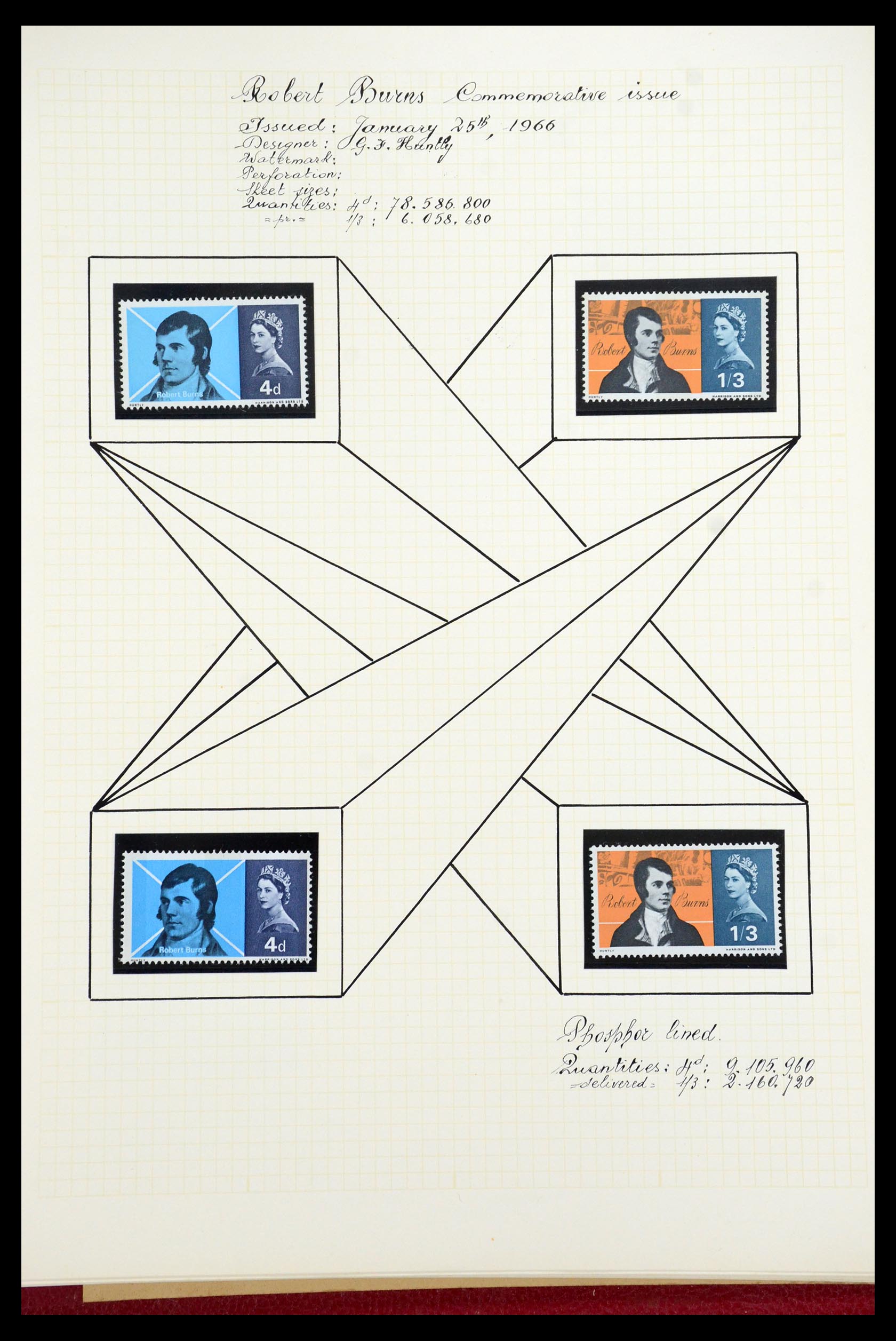 35993 023 - Postzegelverzameling 35993 Engeland 1953-1967.