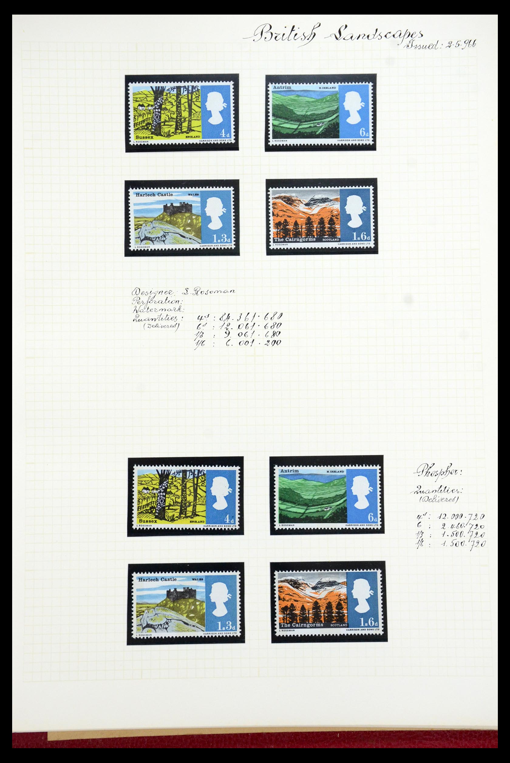 35993 026 - Postzegelverzameling 35993 Engeland 1953-1967.