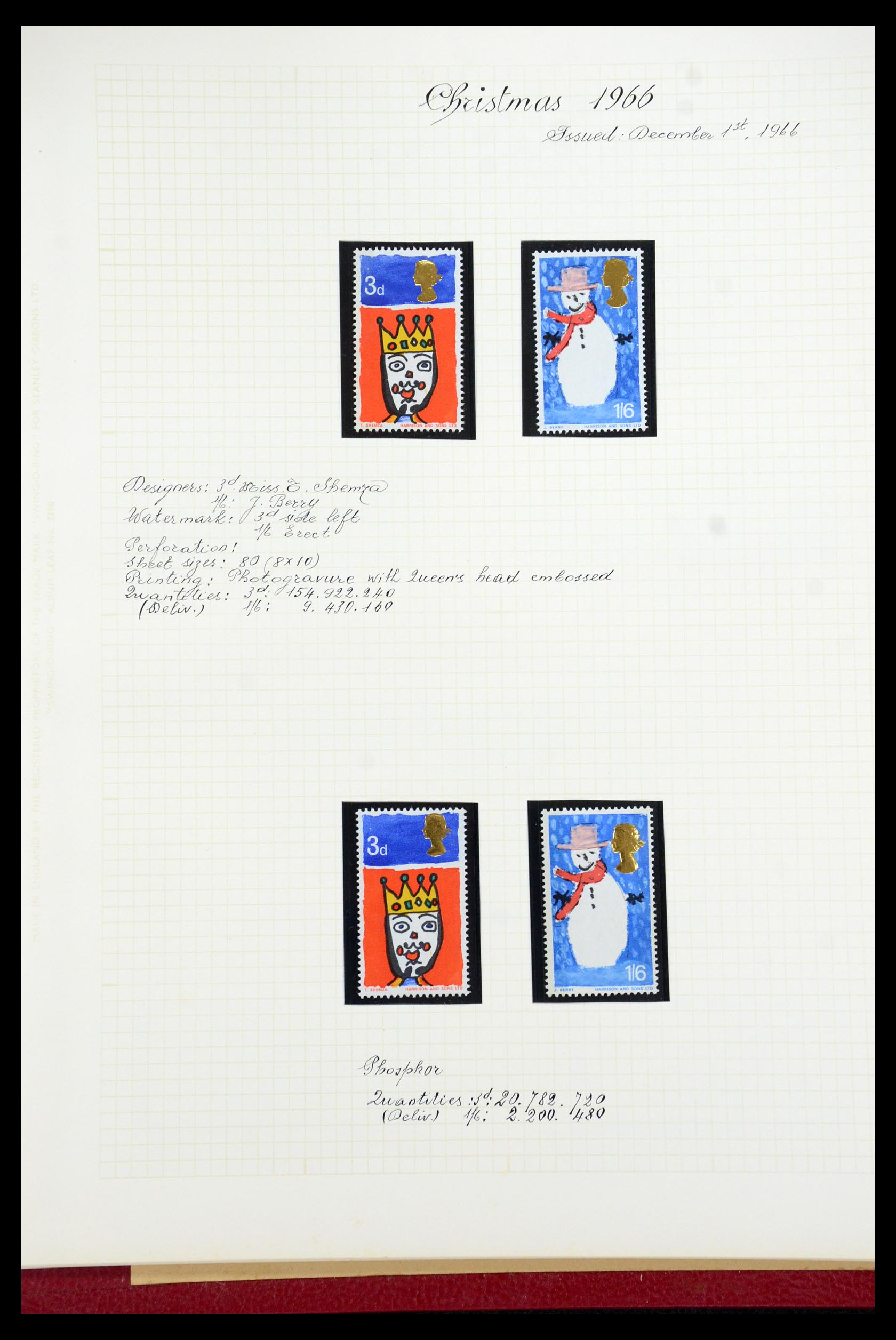 35993 035 - Postzegelverzameling 35993 Engeland 1953-1967.