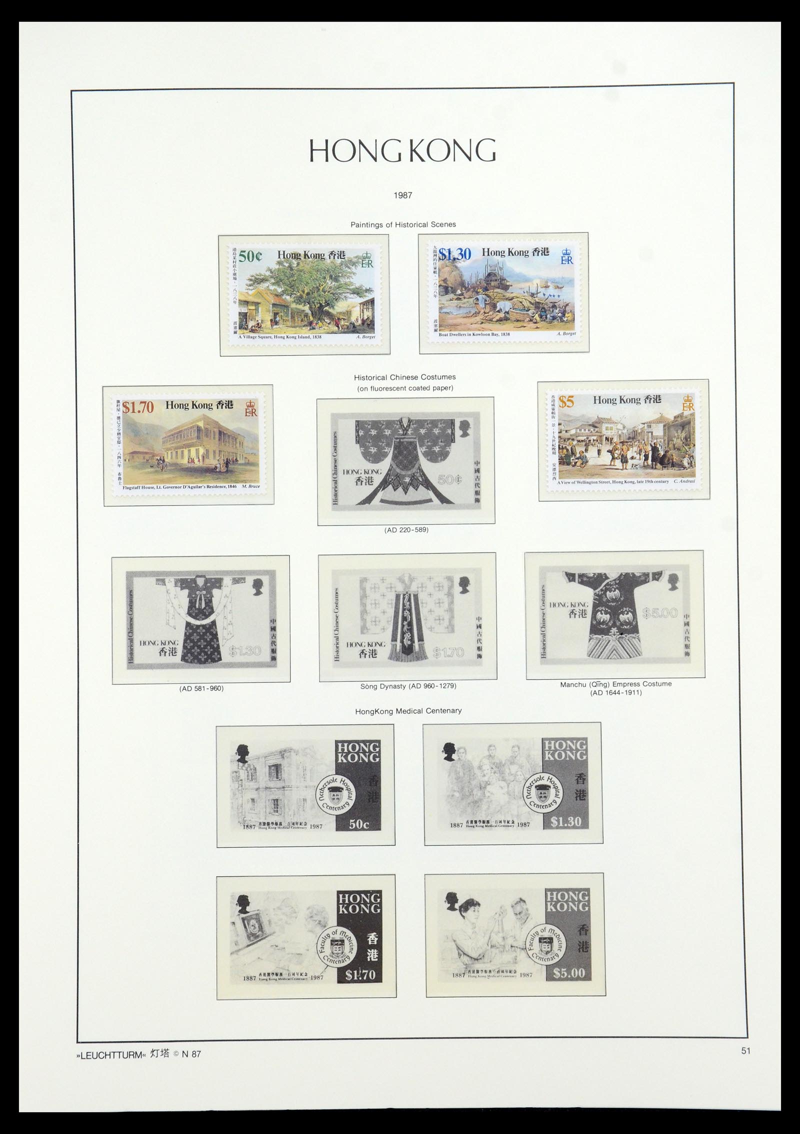 35997 039 - Postzegelverzameling 35997 Hongkong 1949-1996.