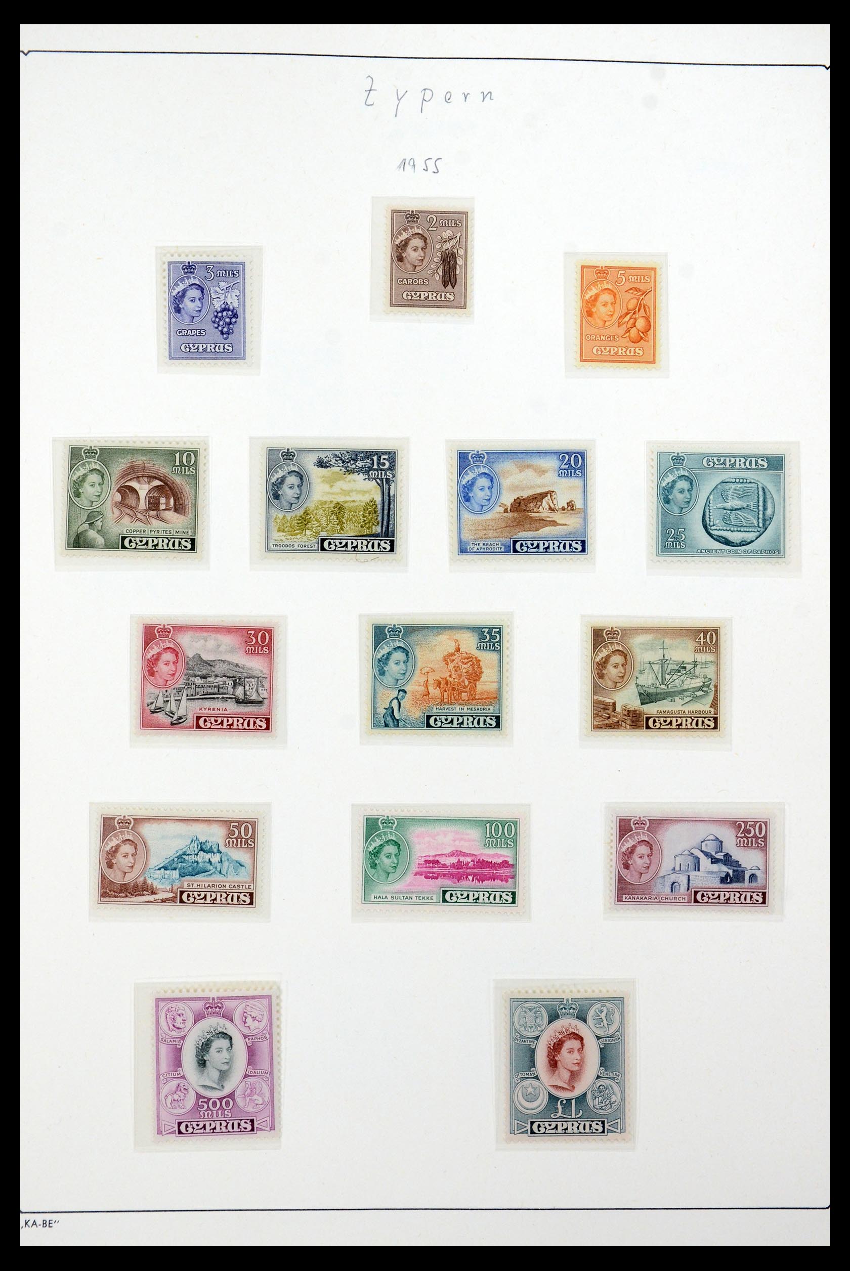 35998 004 - Postzegelverzameling 35998 Cyprus 1935-2004.