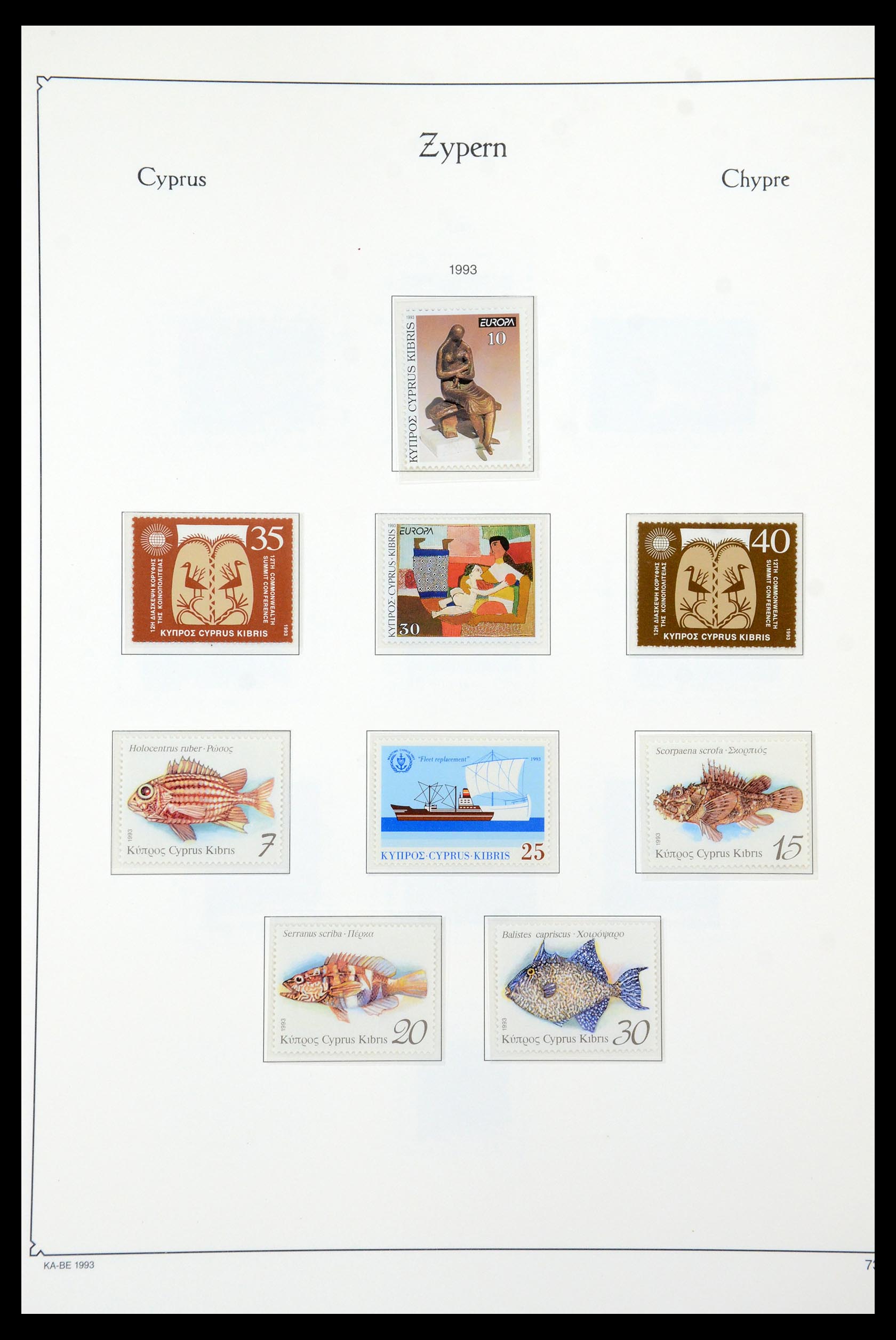 35998 077 - Postzegelverzameling 35998 Cyprus 1935-2004.